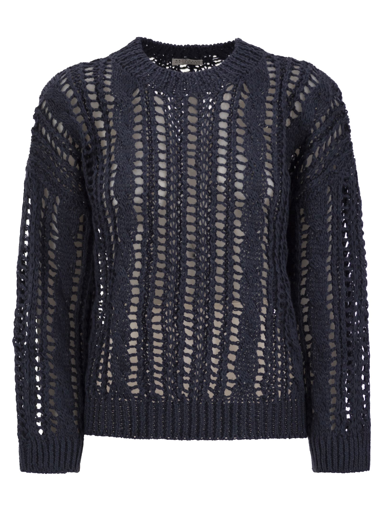 Brunello Cucinelli Women Cable & Mesh Jute And Cotton Jersey BRUNELLO CUCINELLI