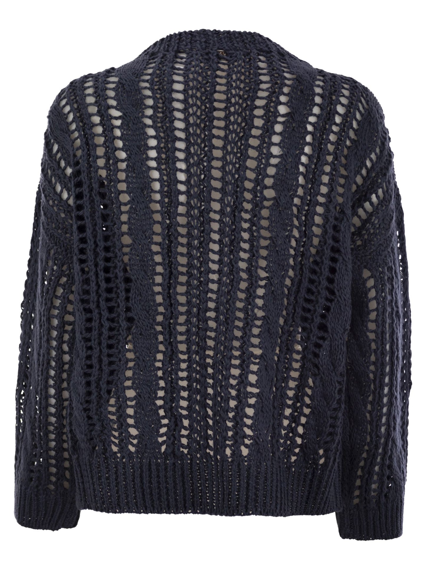 Brunello Cucinelli Women Cable & Mesh Jute And Cotton Jersey BRUNELLO CUCINELLI