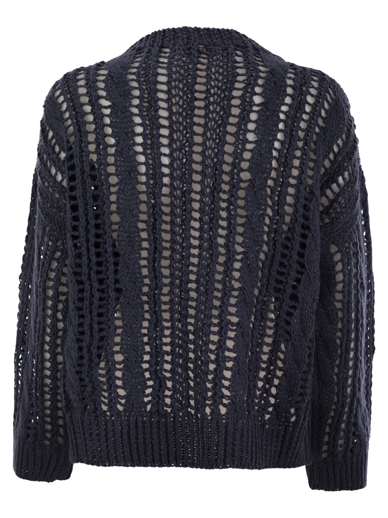 Brunello Cucinelli Women Cable & Mesh Jute And Cotton Jersey BRUNELLO CUCINELLI