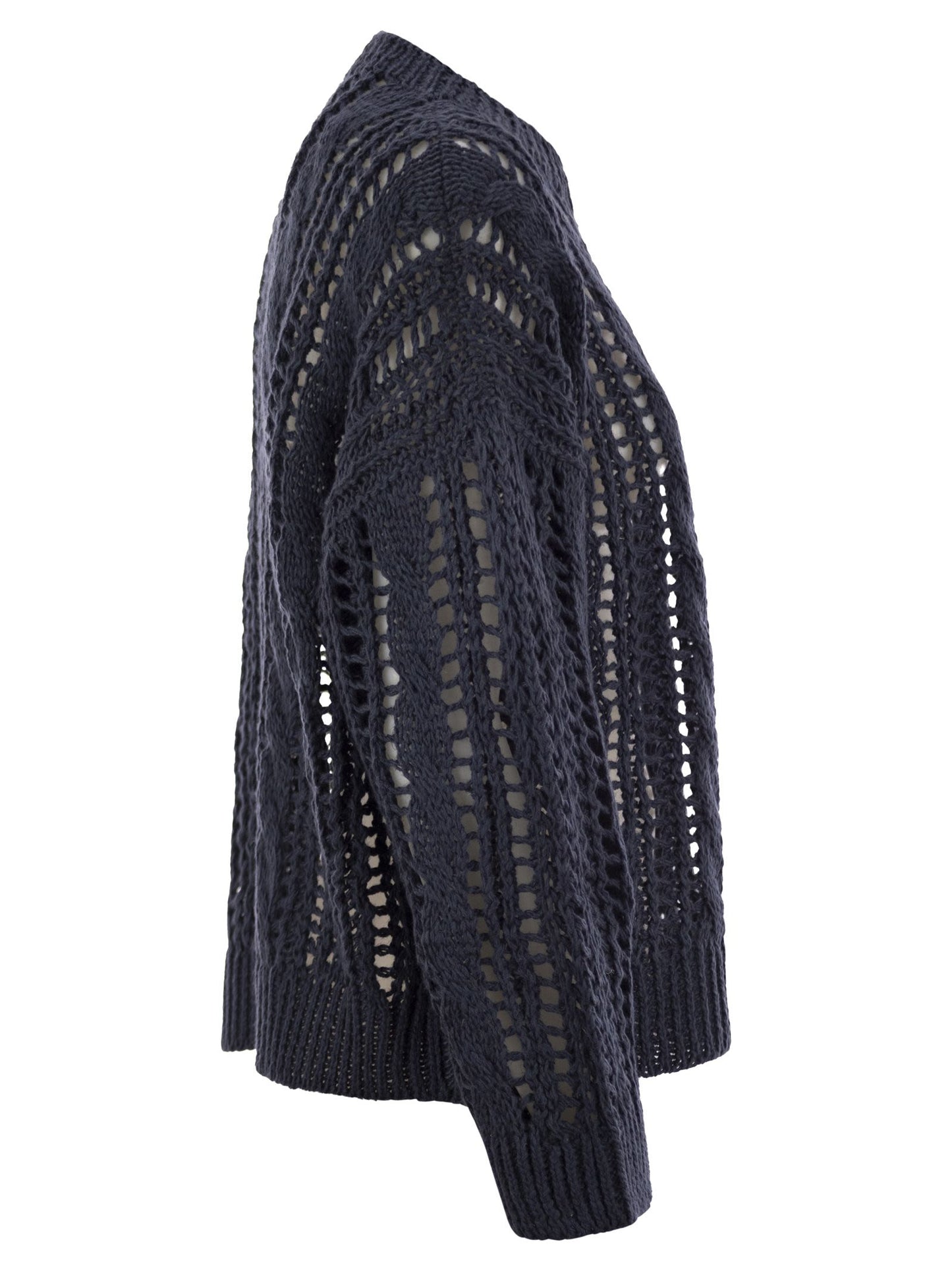 Brunello Cucinelli Women Cable & Mesh Jute And Cotton Jersey BRUNELLO CUCINELLI