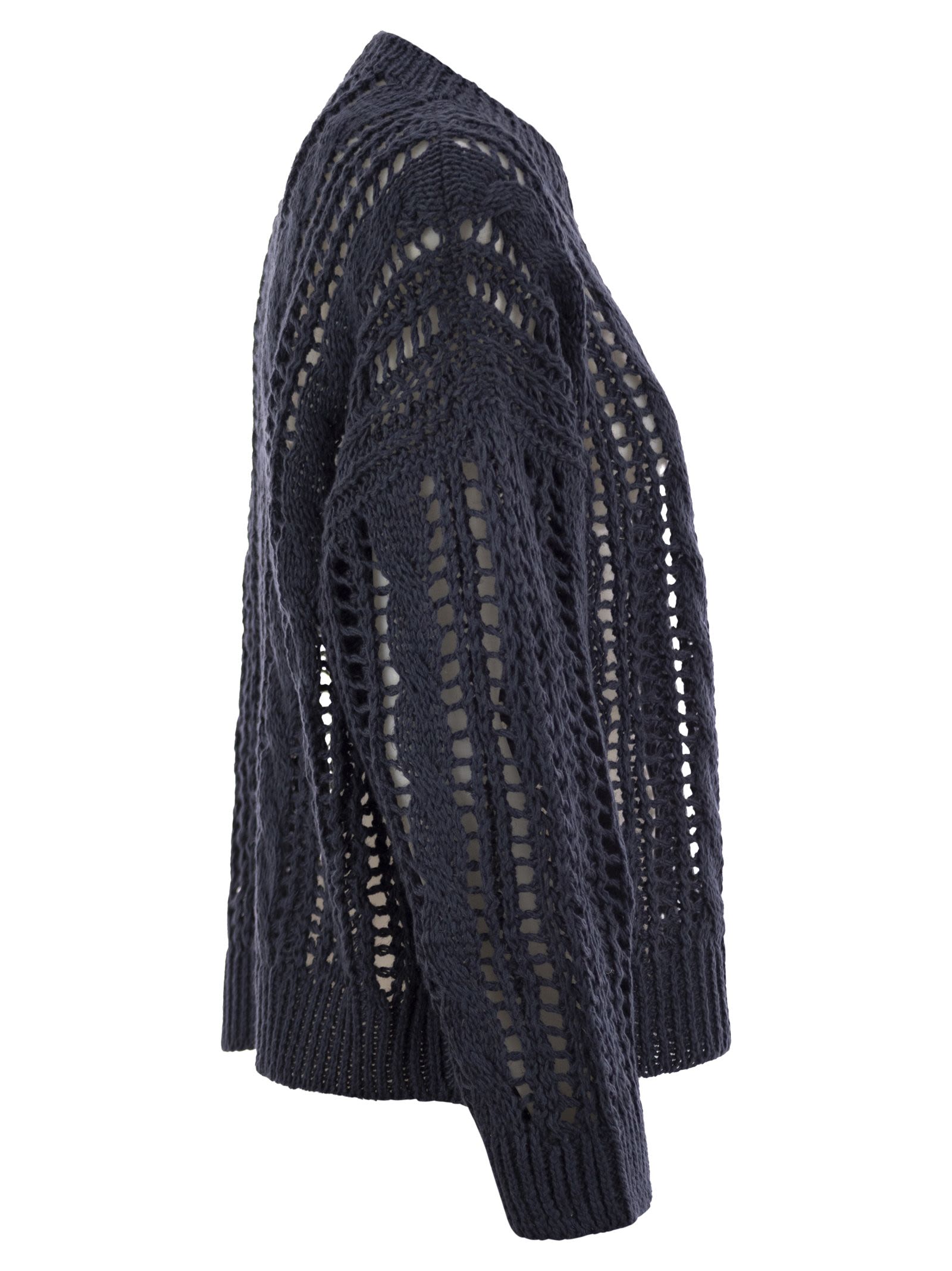 Brunello Cucinelli Women Cable & Mesh Jute And Cotton Jersey BRUNELLO CUCINELLI