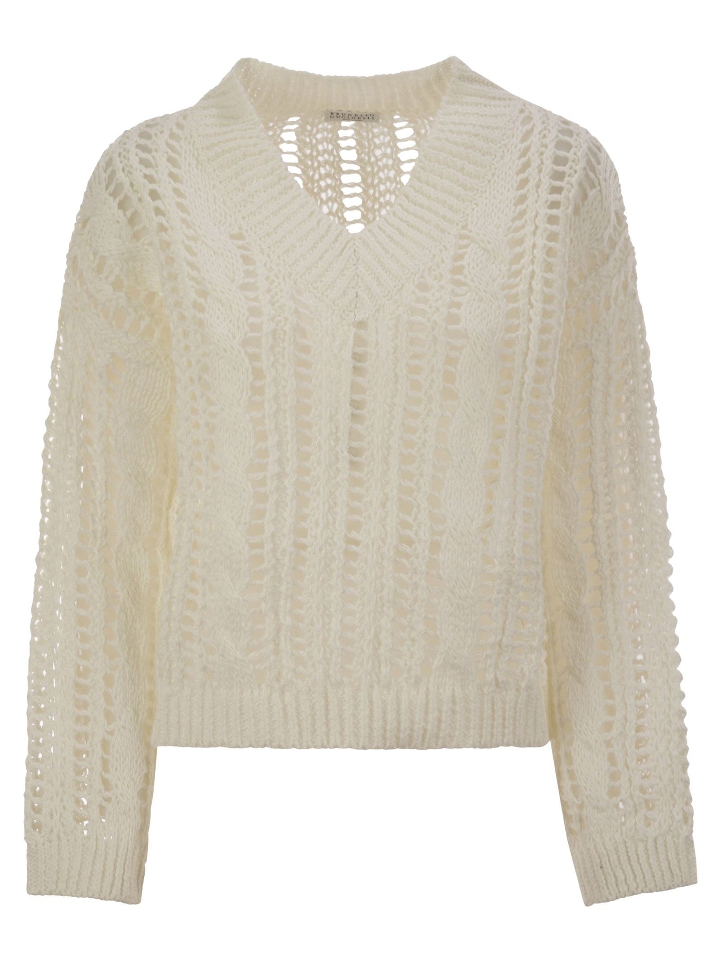 Brunello Cucinelli Women Cable & Mesh Jute And Cotton Jersey BRUNELLO CUCINELLI