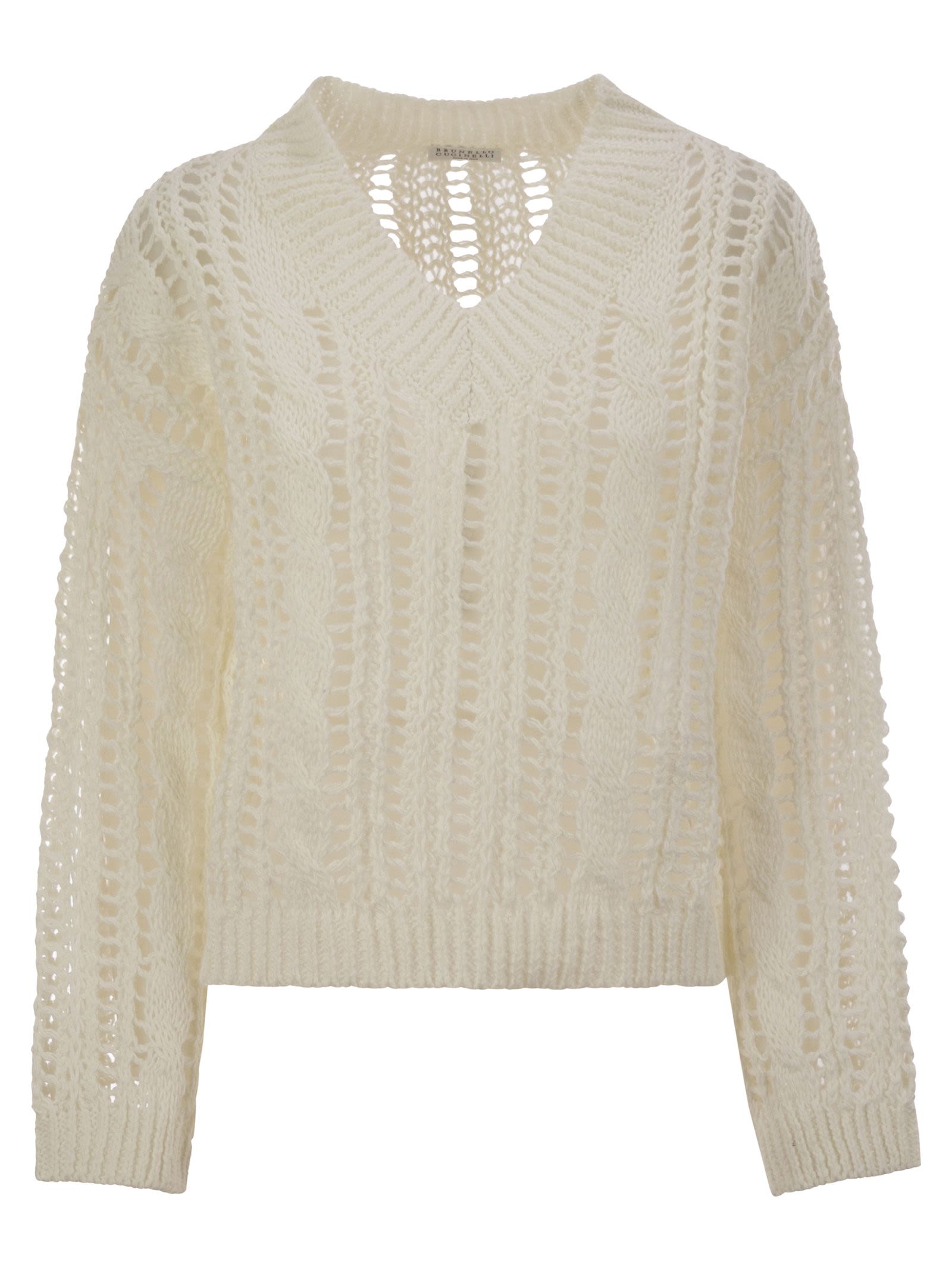 Brunello Cucinelli Women Cable & Mesh Jute And Cotton Jersey BRUNELLO CUCINELLI
