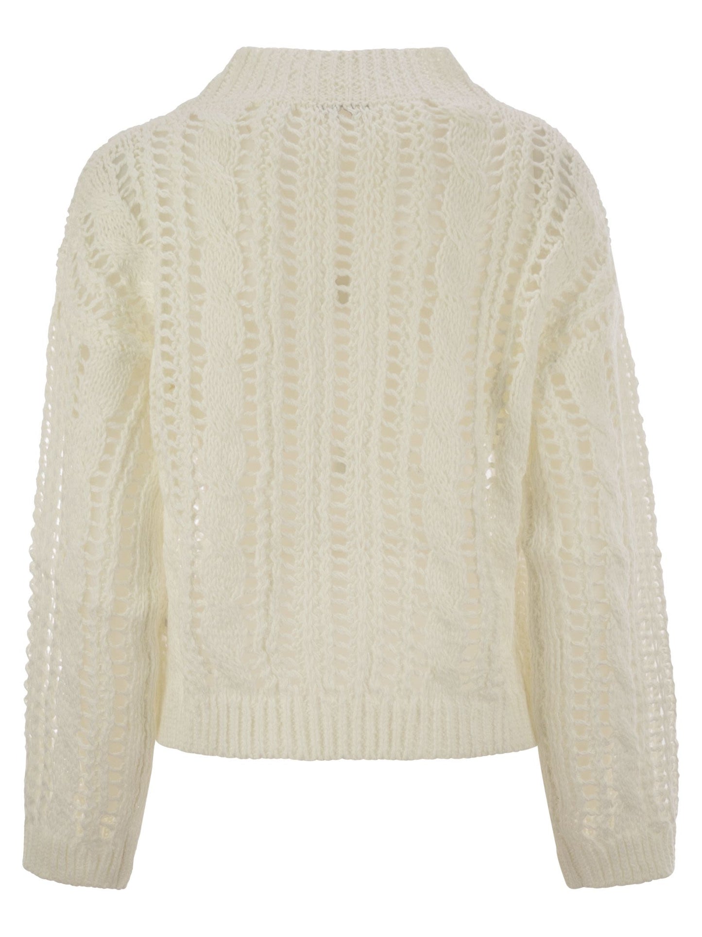 Brunello Cucinelli Women Cable & Mesh Jute And Cotton Jersey BRUNELLO CUCINELLI