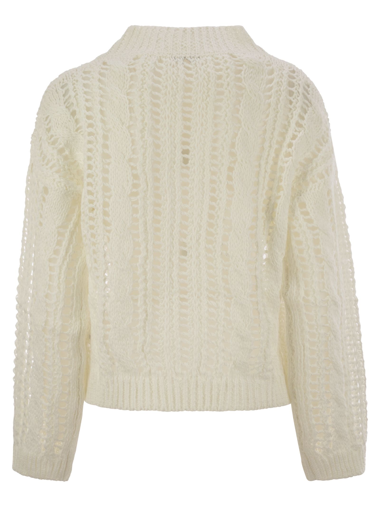 Brunello Cucinelli Women Cable & Mesh Jute And Cotton Jersey BRUNELLO CUCINELLI