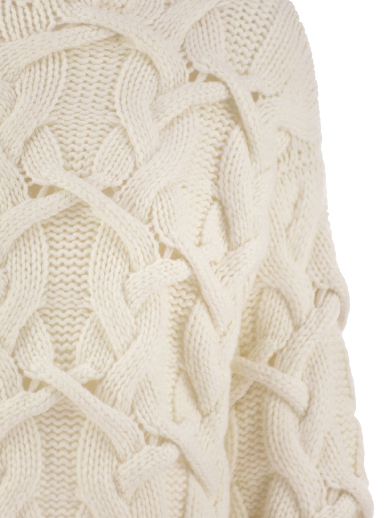 Brunello Cucinelli Women Braided High-Necked Cashmere Sweater BRUNELLO CUCINELLI