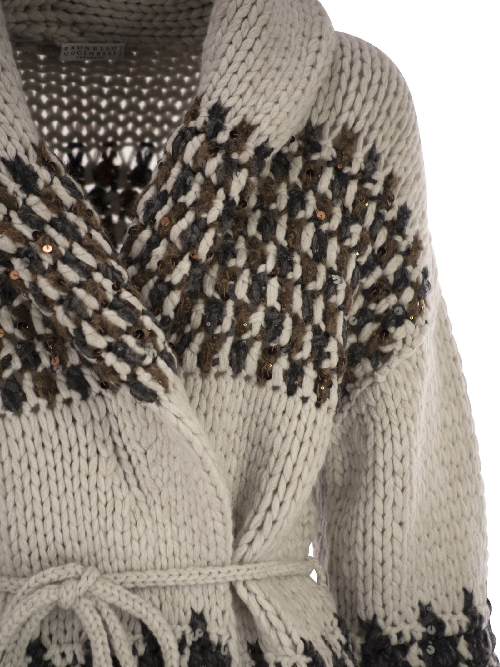 Brunello Cucinelli Women Handmade Opera Cardigan With Belt BRUNELLO CUCINELLI