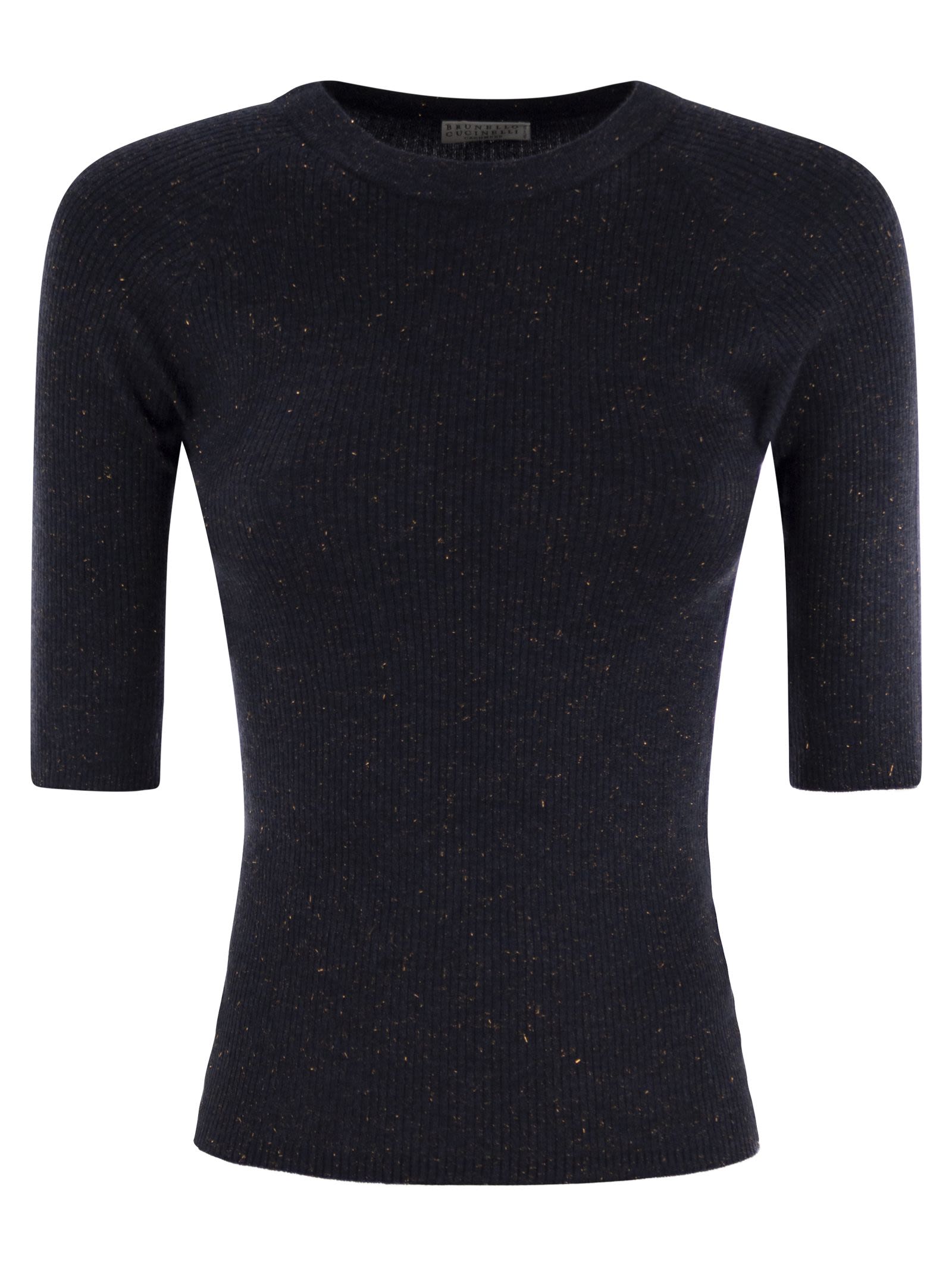Brunello Cucinelli Women Sparkling Ribbed Cashmere Sweater BRUNELLO CUCINELLI