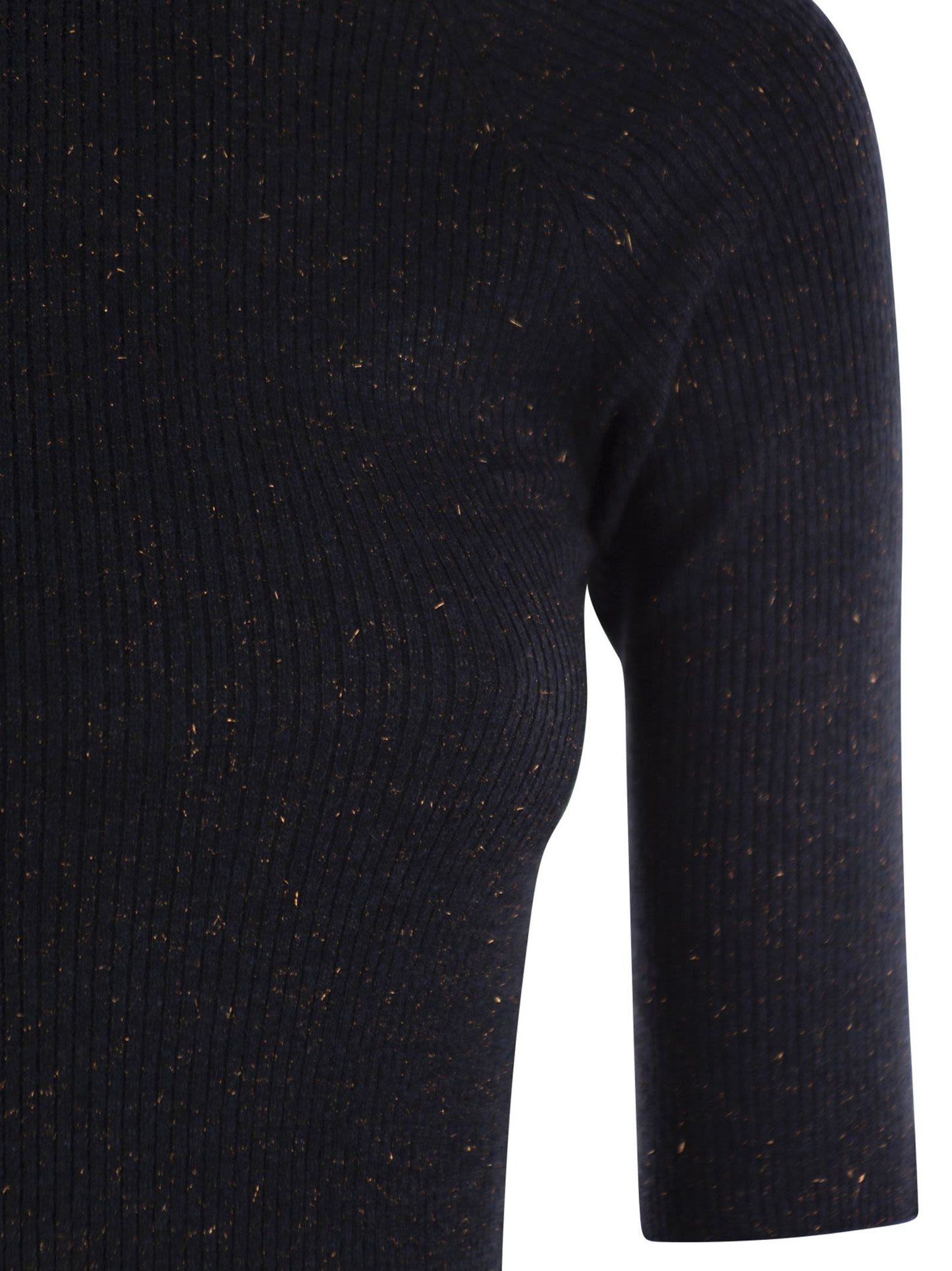 Brunello Cucinelli Women Sparkling Ribbed Cashmere Sweater BRUNELLO CUCINELLI