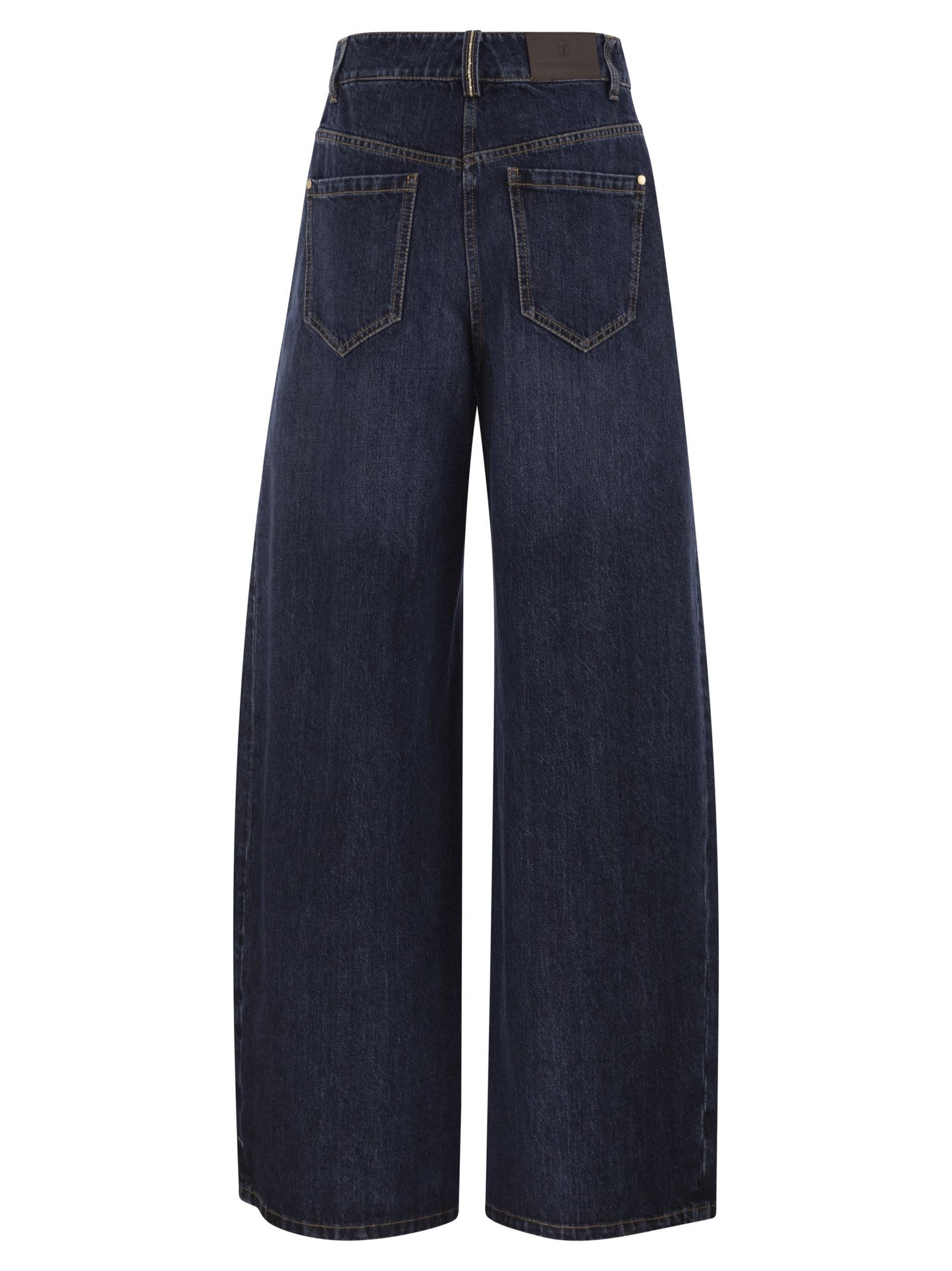 Brunello Cucinelli Women Wide-Leg Cotton Denim Jeans BRUNELLO CUCINELLI