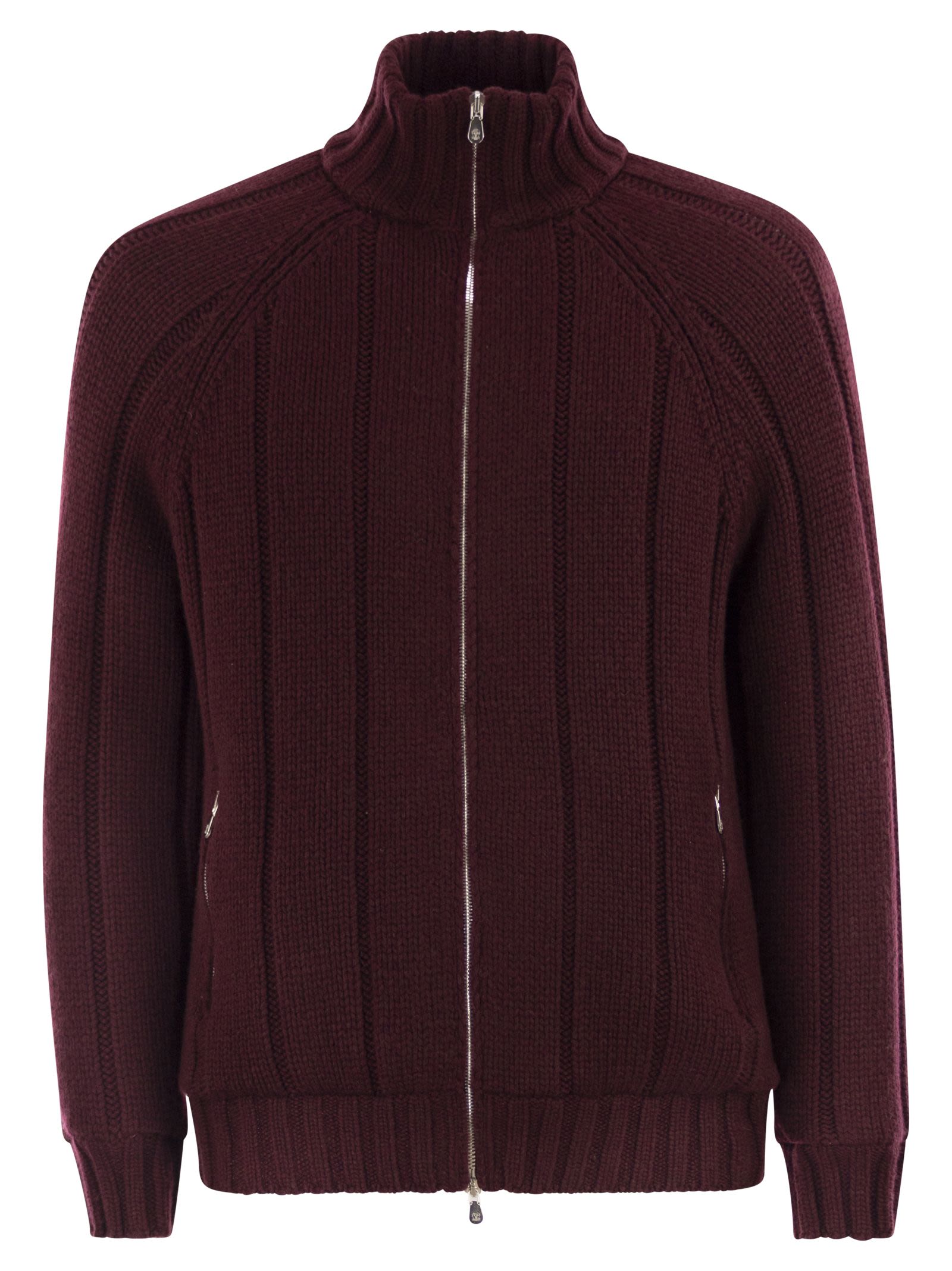 Brunello Cucinelli Men Cashmere Knit Down Jacket With Zip BRUNELLO CUCINELLI