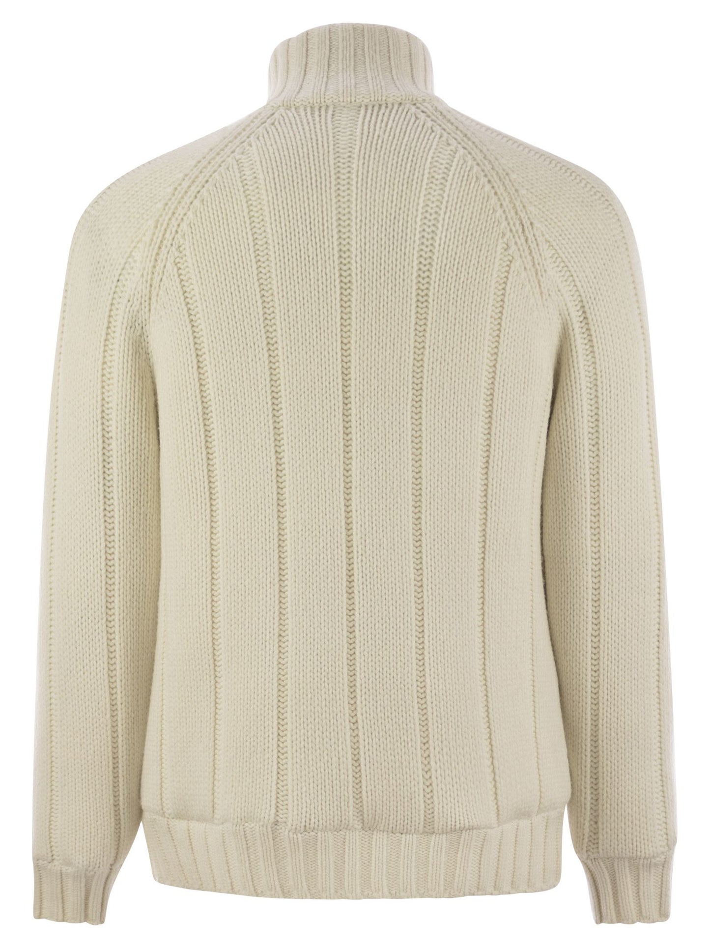 Brunello Cucinelli Men Cashmere Knit Down Jacket With Zip BRUNELLO CUCINELLI
