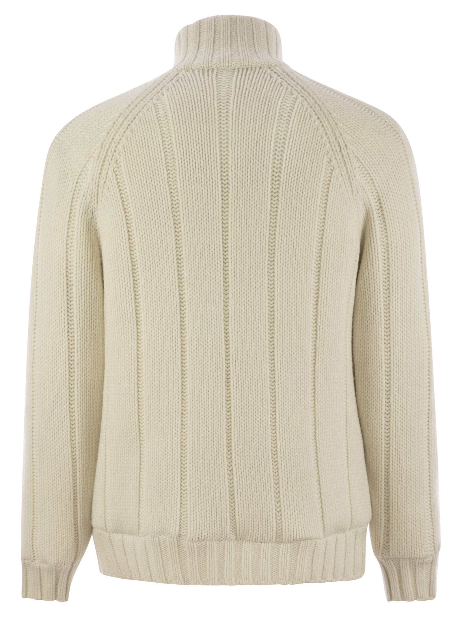 Brunello Cucinelli Men Cashmere Knit Down Jacket With Zip BRUNELLO CUCINELLI