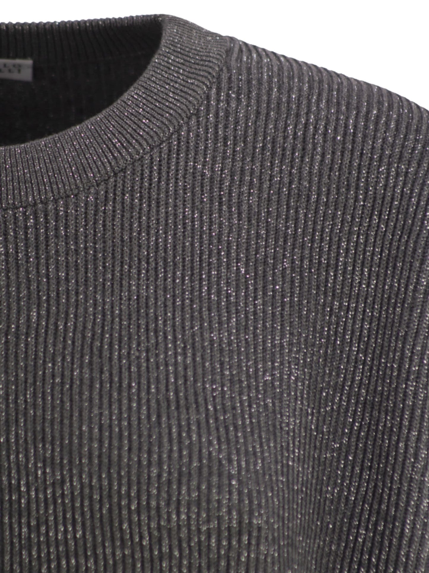 Brunello Cucinelli Women Cotton And Viscose Rib Sweater BRUNELLO CUCINELLI
