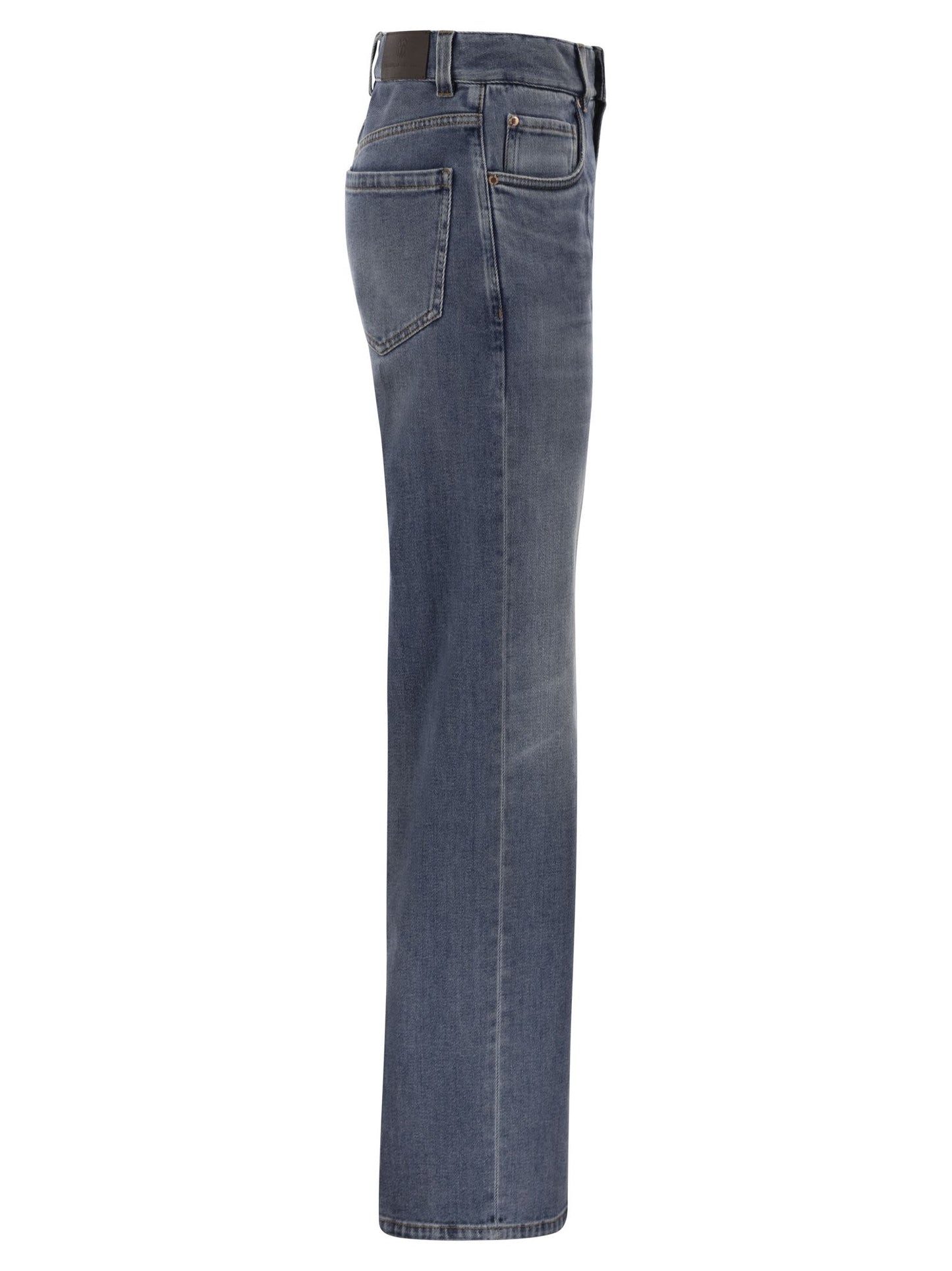 Brunello Cucinelli Women Wide-Leg Stretch Denim Jeans