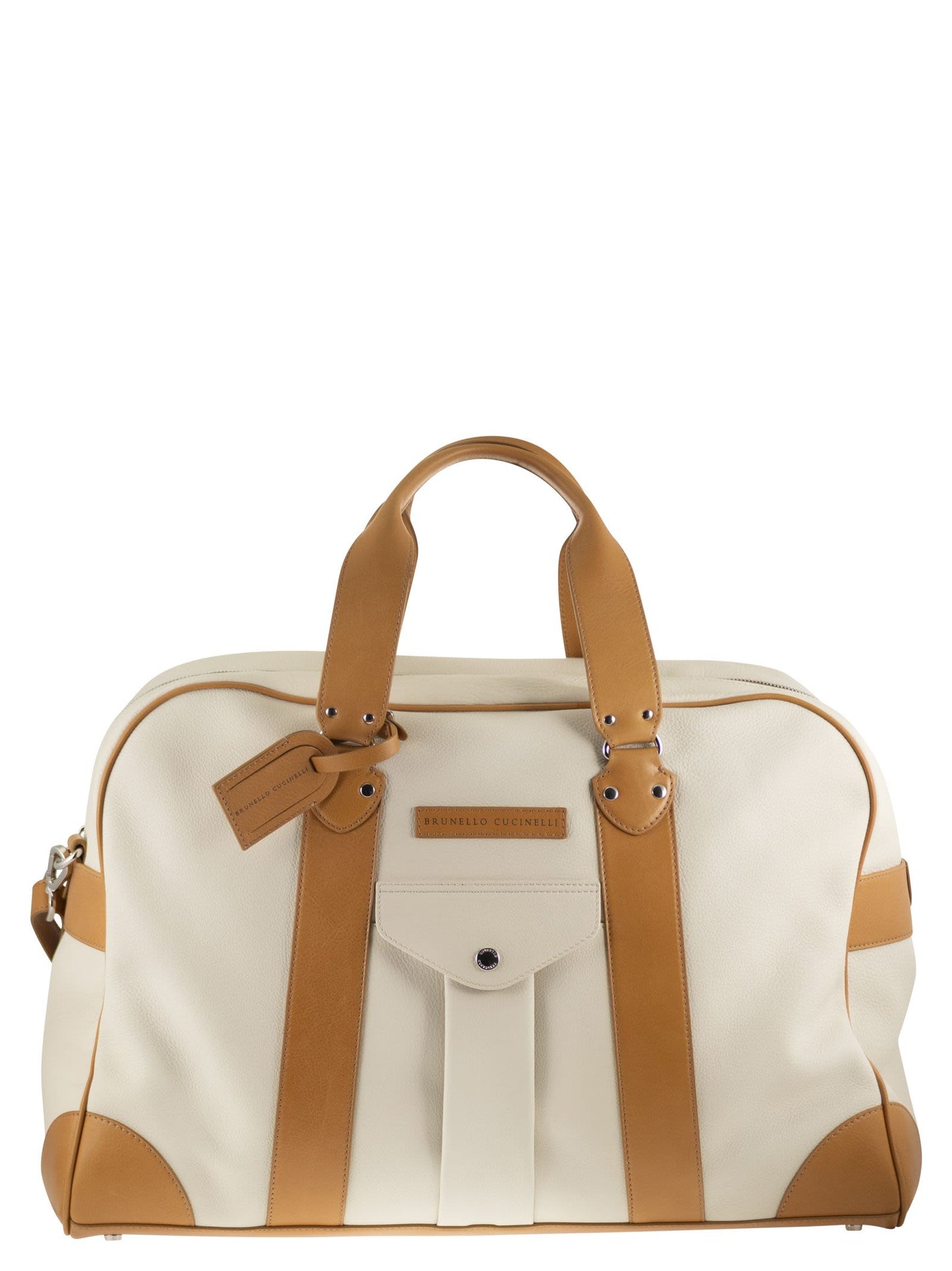 Brunello Cucinelli Men Street Bag In Grained Calfskin And Cowhide Leather BRUNELLO CUCINELLI