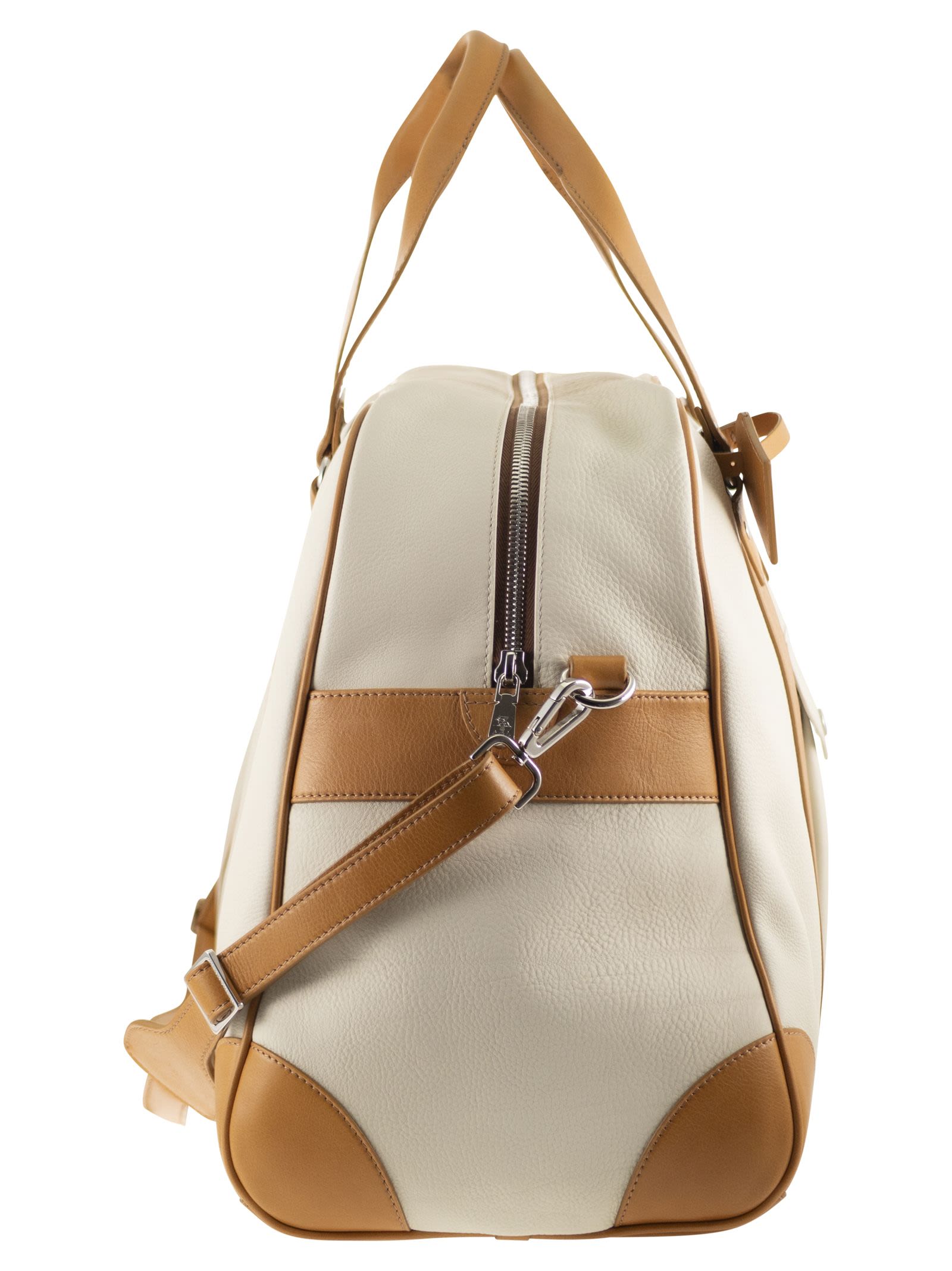 Brunello Cucinelli Men Street Bag In Grained Calfskin And Cowhide Leather BRUNELLO CUCINELLI