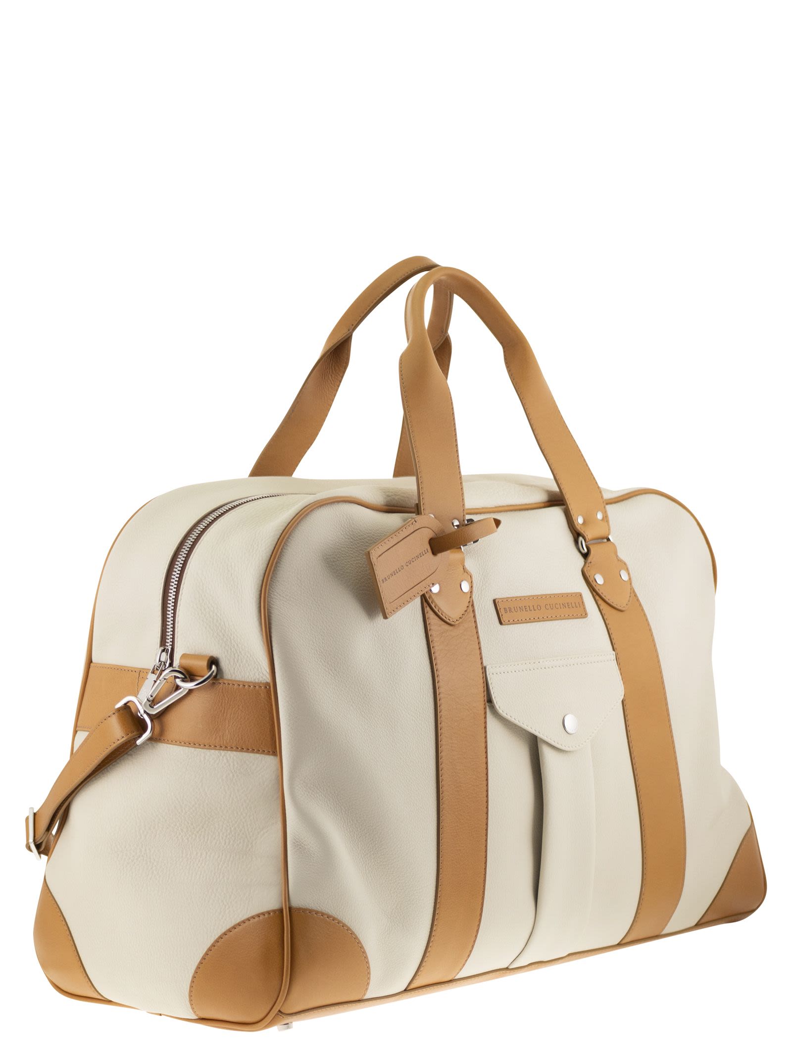 Brunello Cucinelli Men Street Bag In Grained Calfskin And Cowhide Leather BRUNELLO CUCINELLI