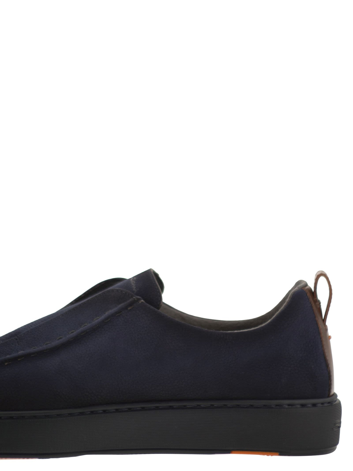 Santoni Men Soft Leather Slip-On Trainers SANTONI