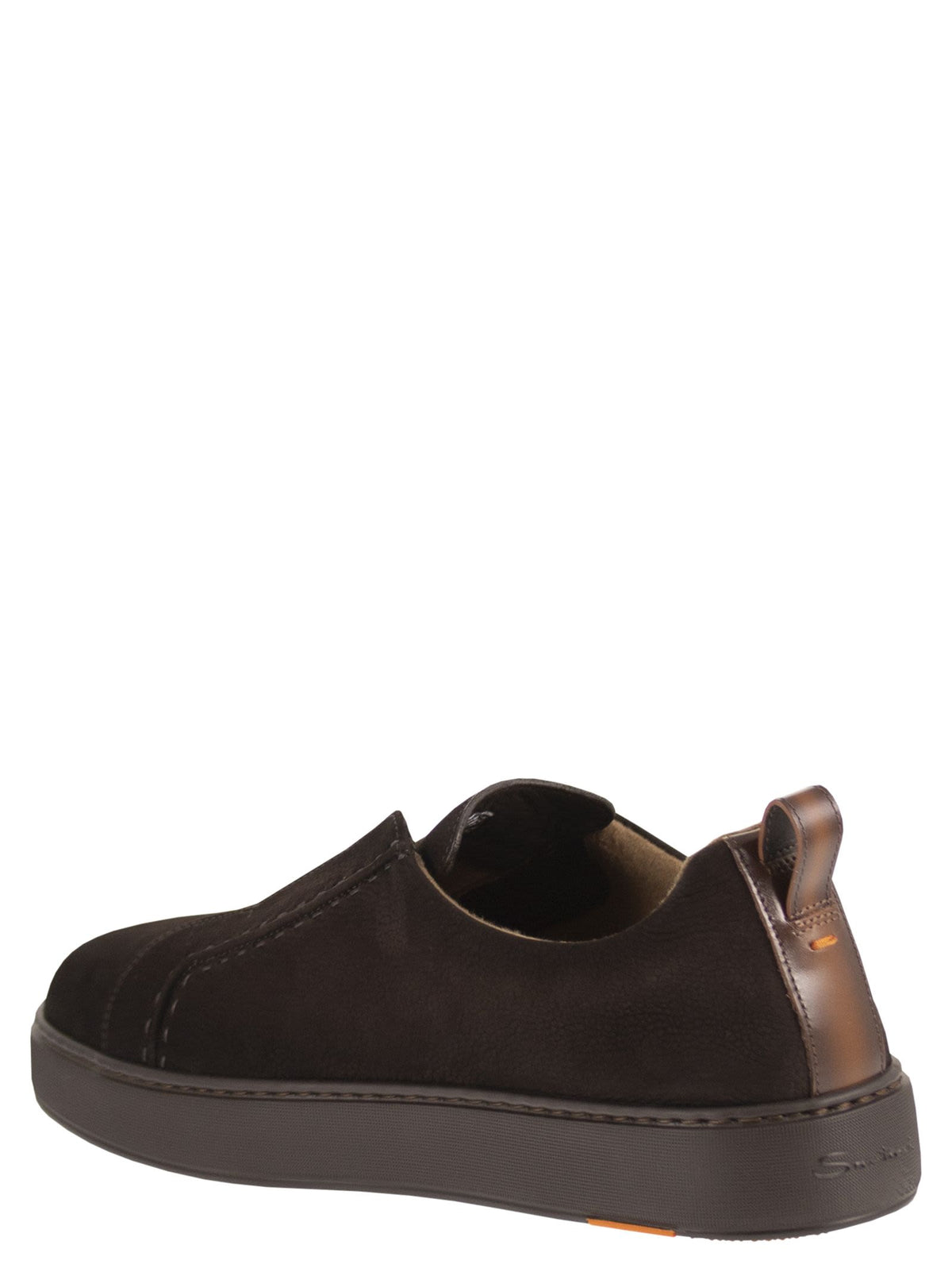 Santoni Men Victoryl26 - Soft Leather Slip-On Trainers SANTONI