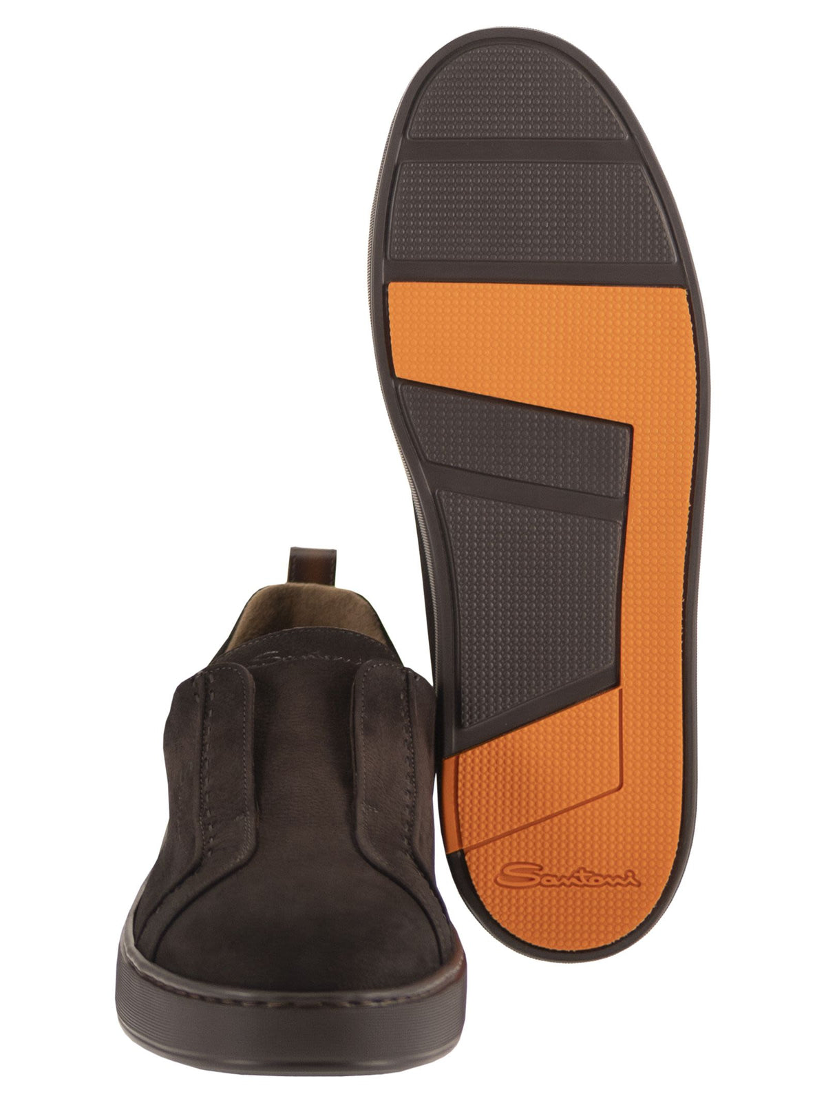 Santoni Men Victoryl26 - Soft Leather Slip-On Trainers SANTONI