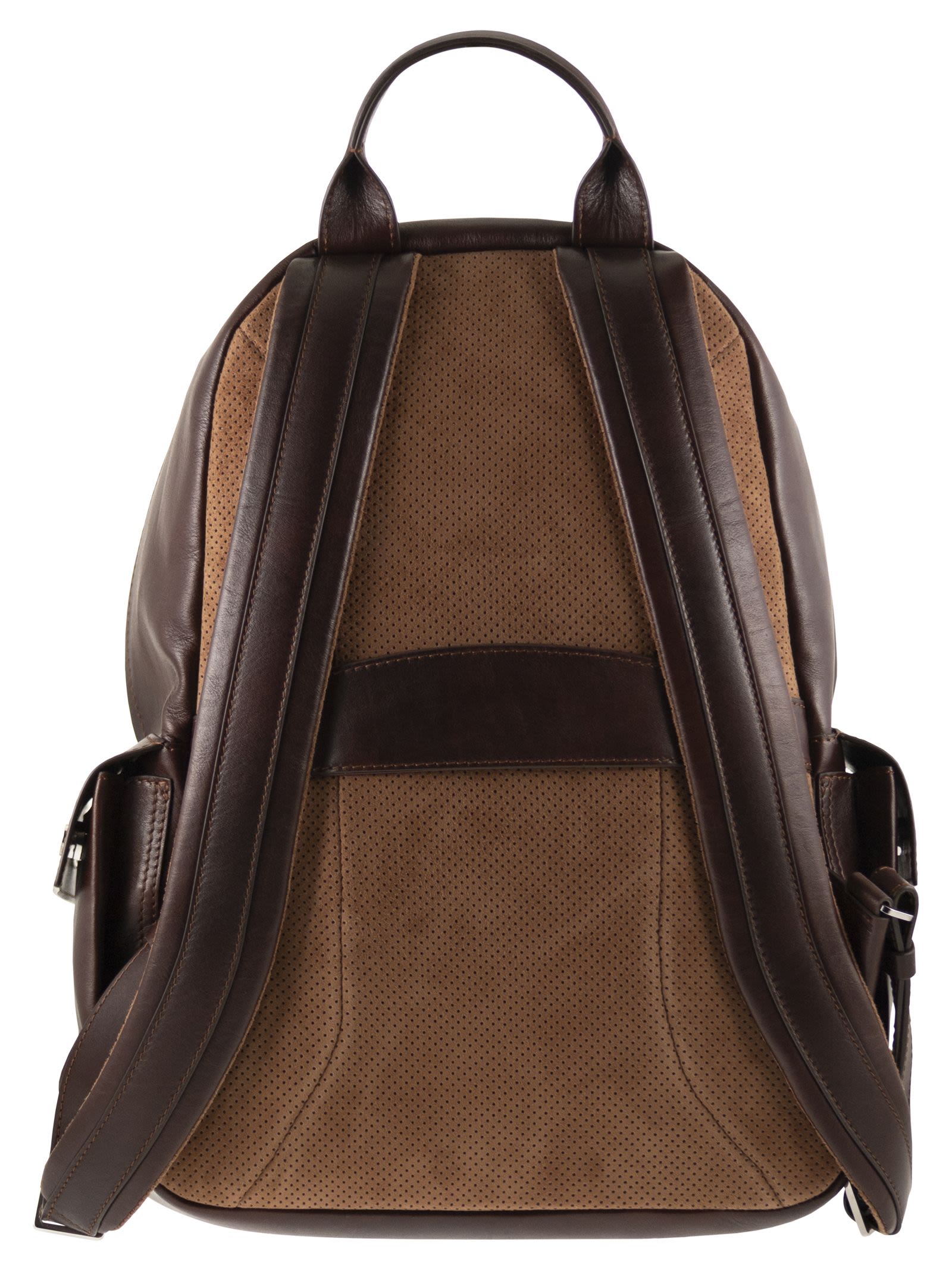 Brunello Cucinelli Men Travel Backpack In Calfskin BRUNELLO CUCINELLI