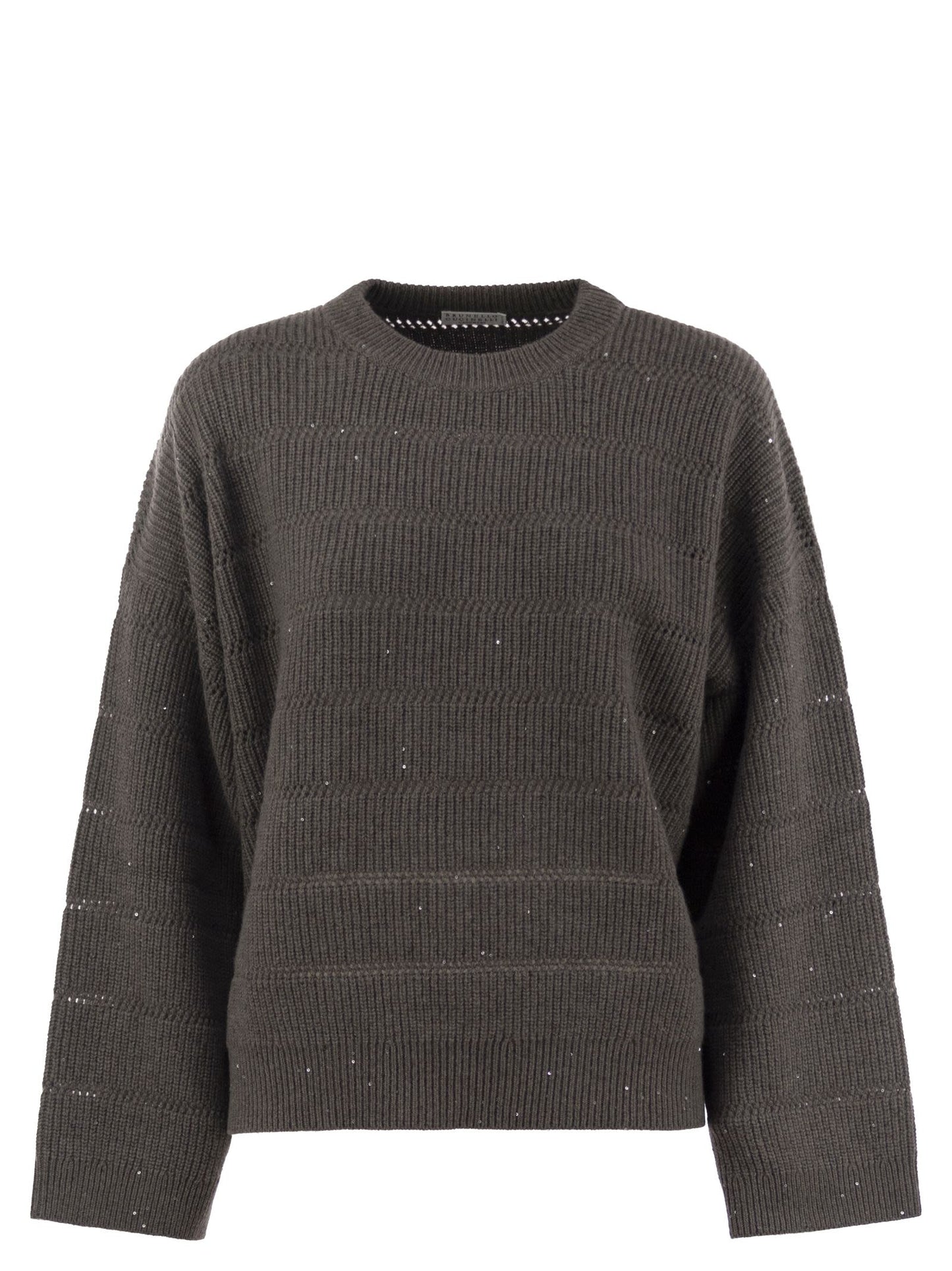 Brunello Cucinelli Women Cashmere And Wool Crew-Neck Sweater BRUNELLO CUCINELLI
