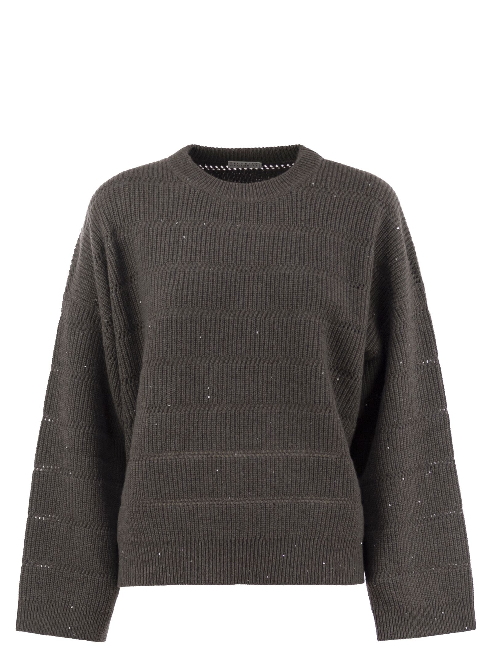 Brunello Cucinelli Women Cashmere And Wool Crew-Neck Sweater BRUNELLO CUCINELLI