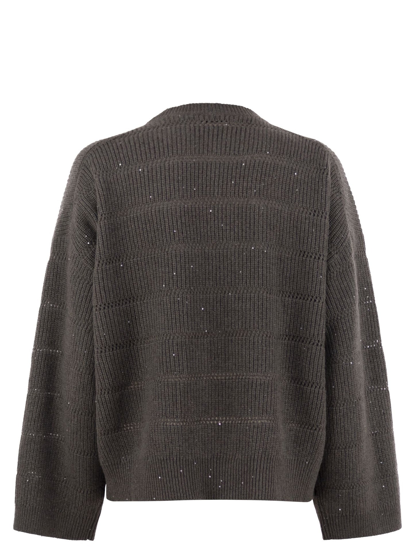 Brunello Cucinelli Women Cashmere And Wool Crew-Neck Sweater BRUNELLO CUCINELLI