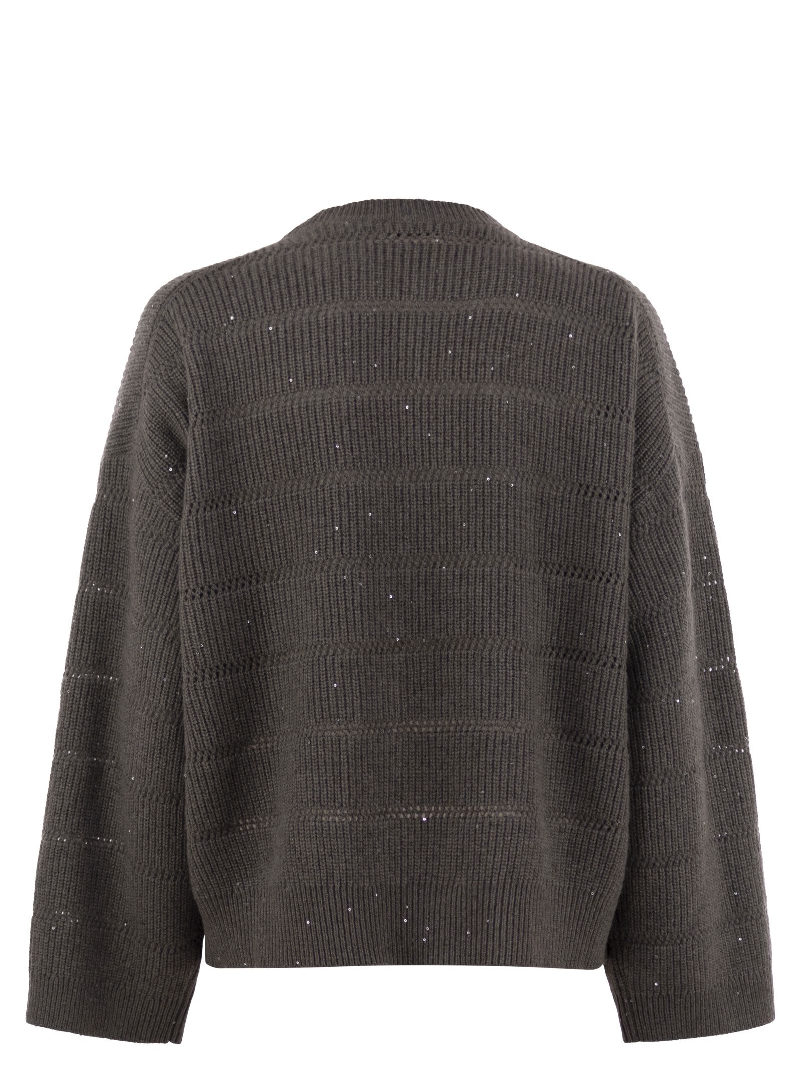 Brunello Cucinelli Women Cashmere And Wool Crew-Neck Sweater BRUNELLO CUCINELLI