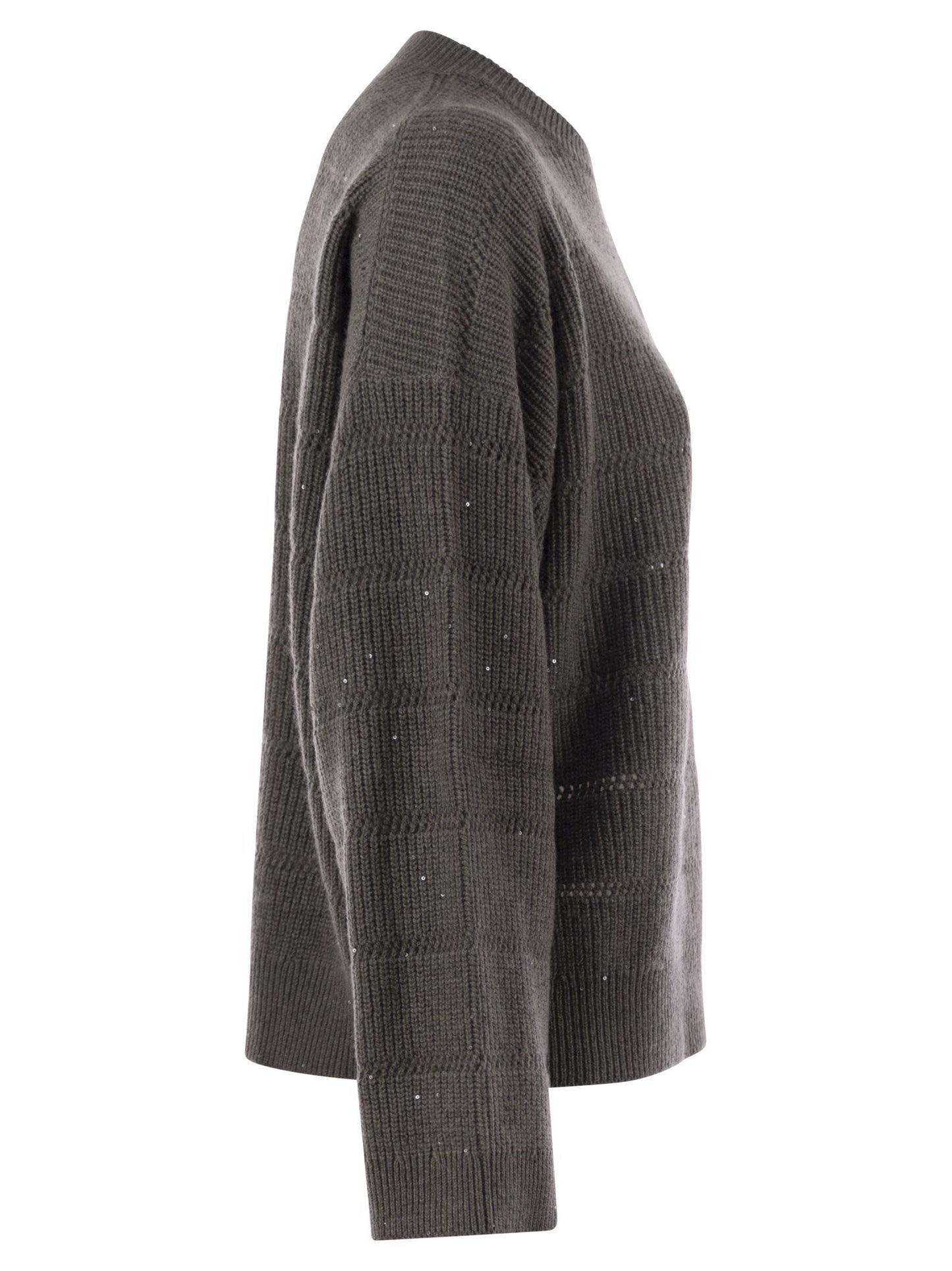 Brunello Cucinelli Women Cashmere And Wool Crew-Neck Sweater BRUNELLO CUCINELLI