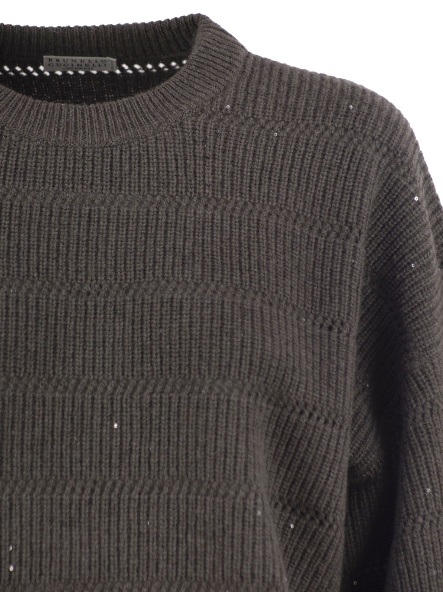 Brunello Cucinelli Women Cashmere And Wool Crew-Neck Sweater BRUNELLO CUCINELLI