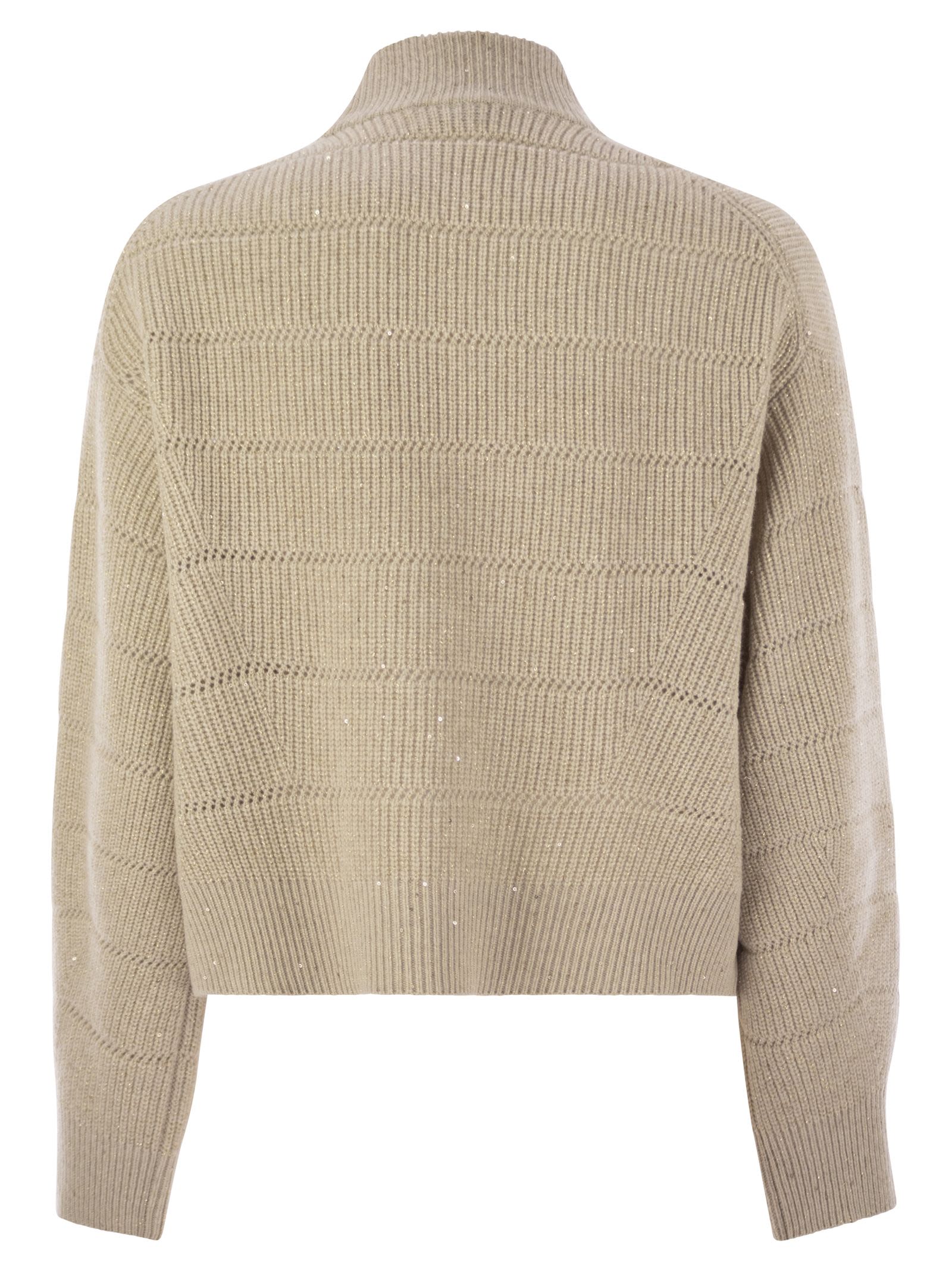 Brunello Cucinelli Women Cashmere And Wool Turtleneck Sweater BRUNELLO CUCINELLI