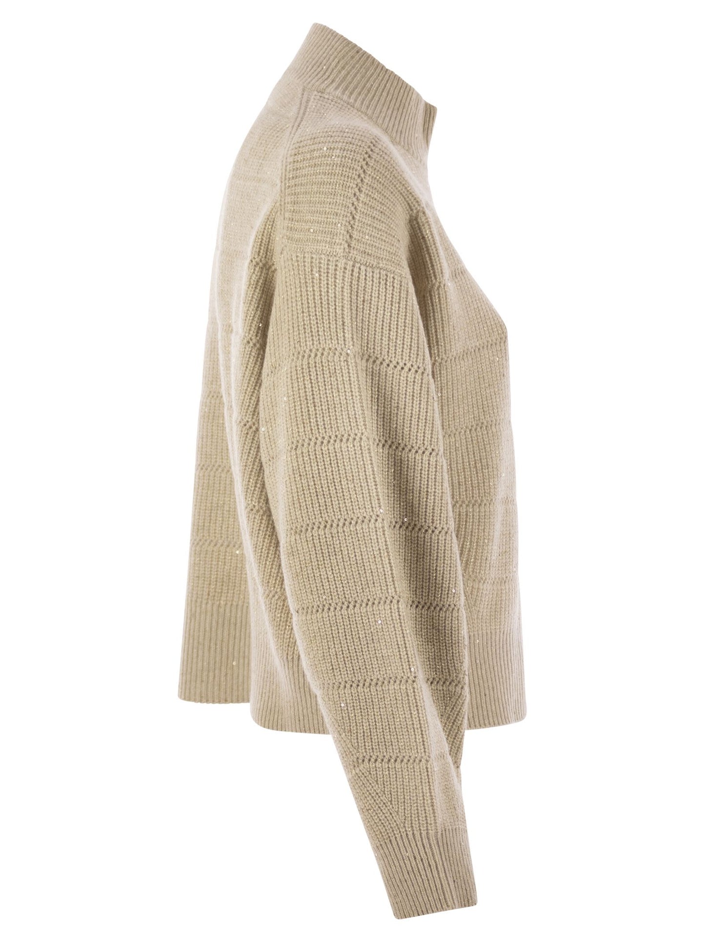 Brunello Cucinelli Women Cashmere And Wool Turtleneck Sweater BRUNELLO CUCINELLI