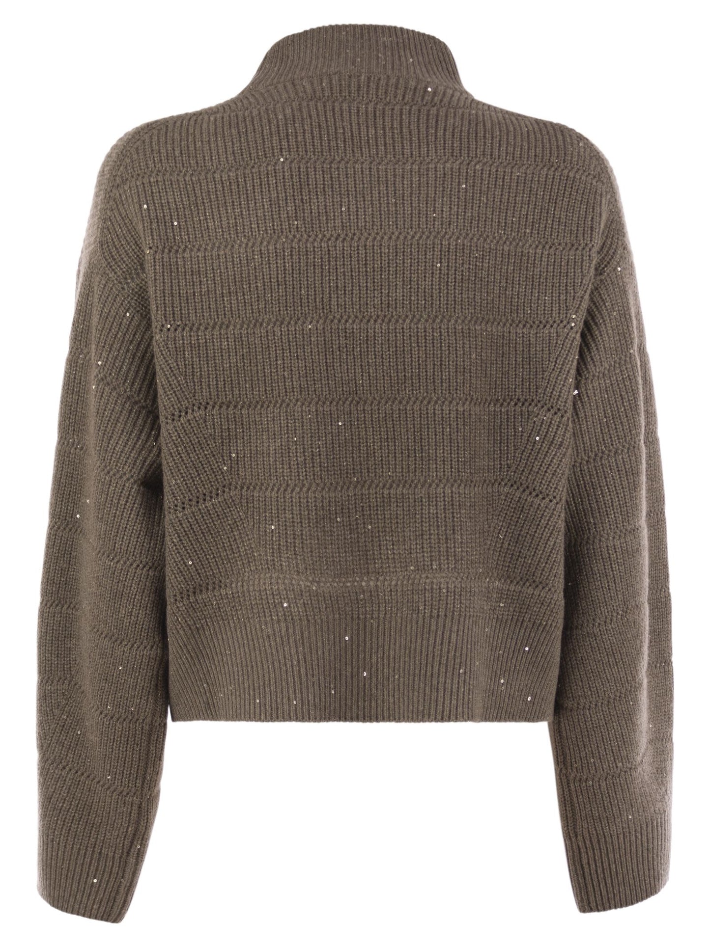 Brunello Cucinelli Women Cashmere And Wool Turtleneck Sweater BRUNELLO CUCINELLI