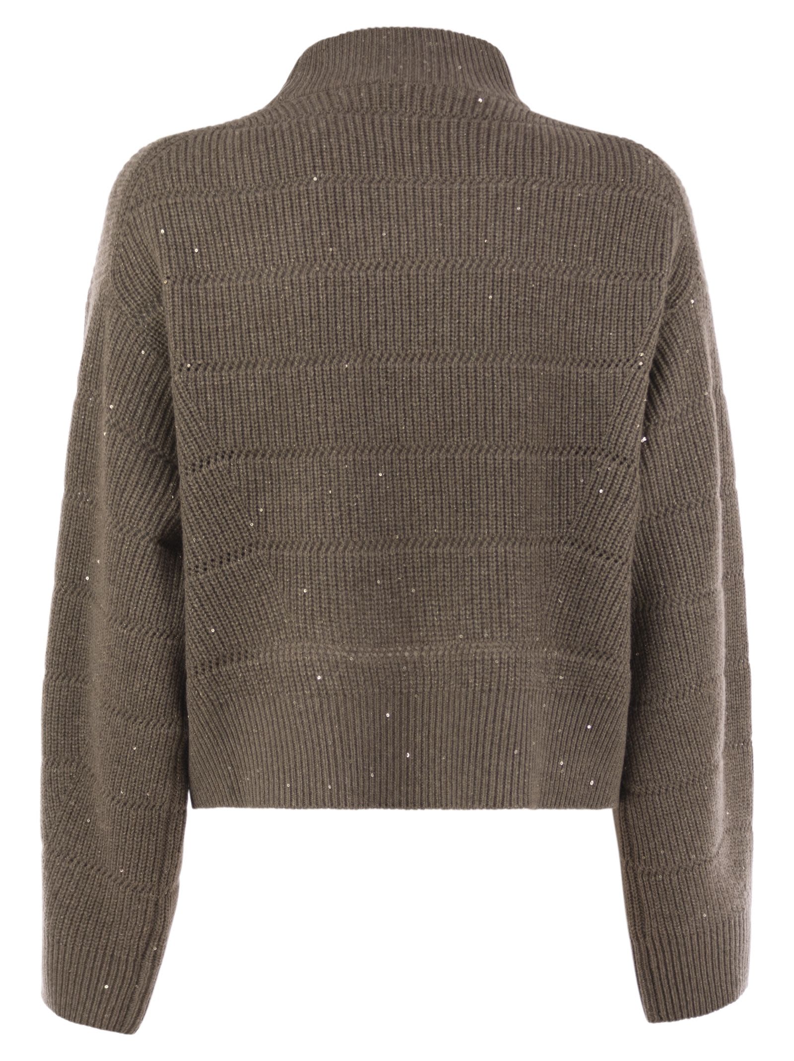 Brunello Cucinelli Women Cashmere And Wool Turtleneck Sweater BRUNELLO CUCINELLI