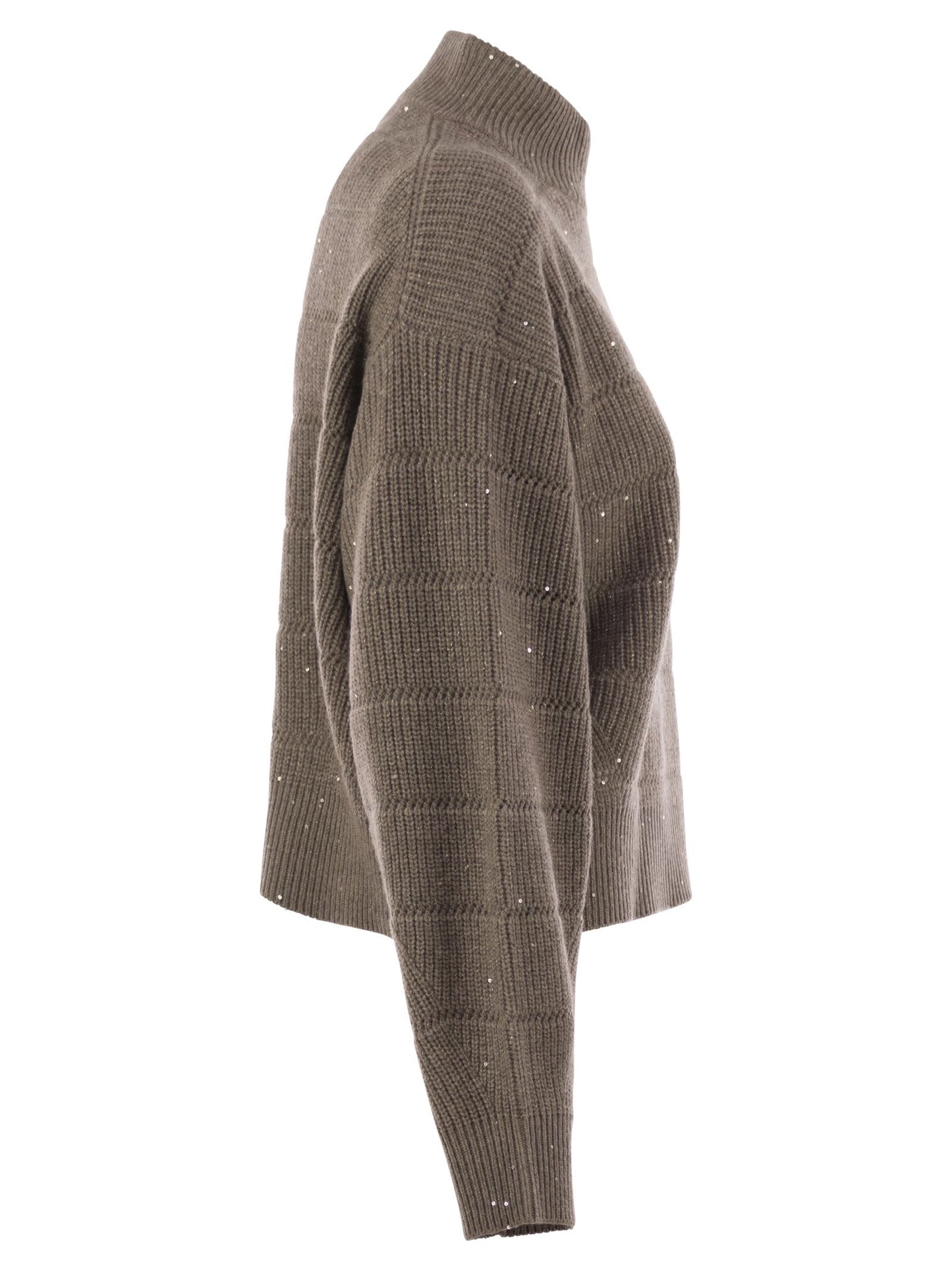 Brunello Cucinelli Women Cashmere And Wool Turtleneck Sweater BRUNELLO CUCINELLI