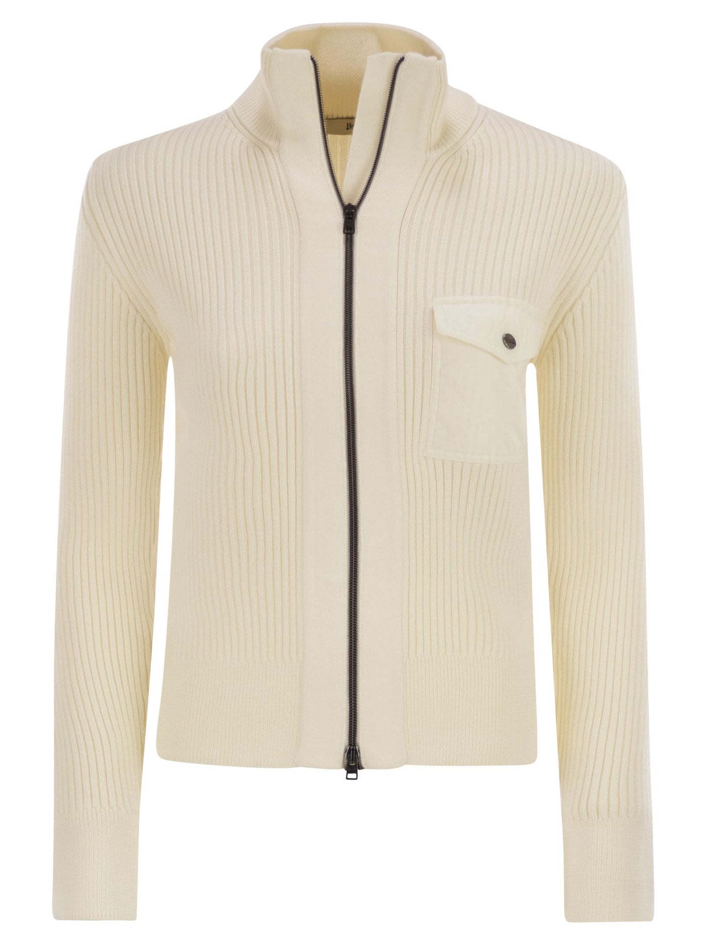 Herno Women Wool Ribbed Cardigan HERNO