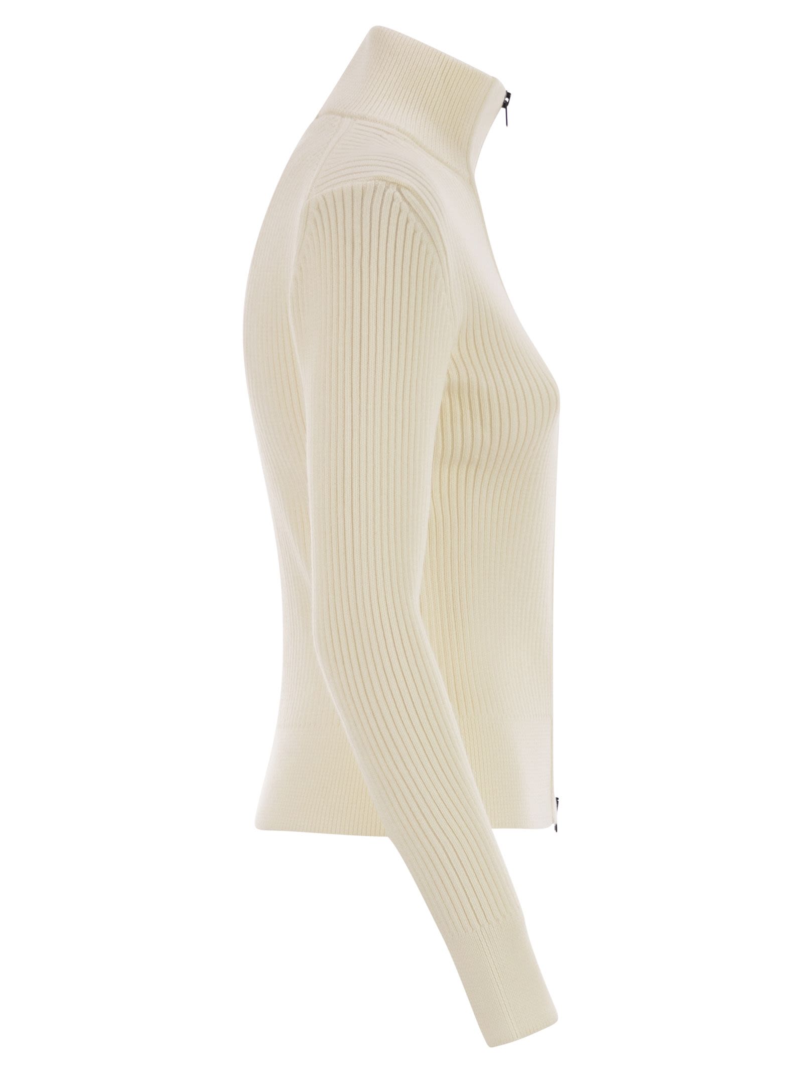 Herno Women Wool Ribbed Cardigan HERNO