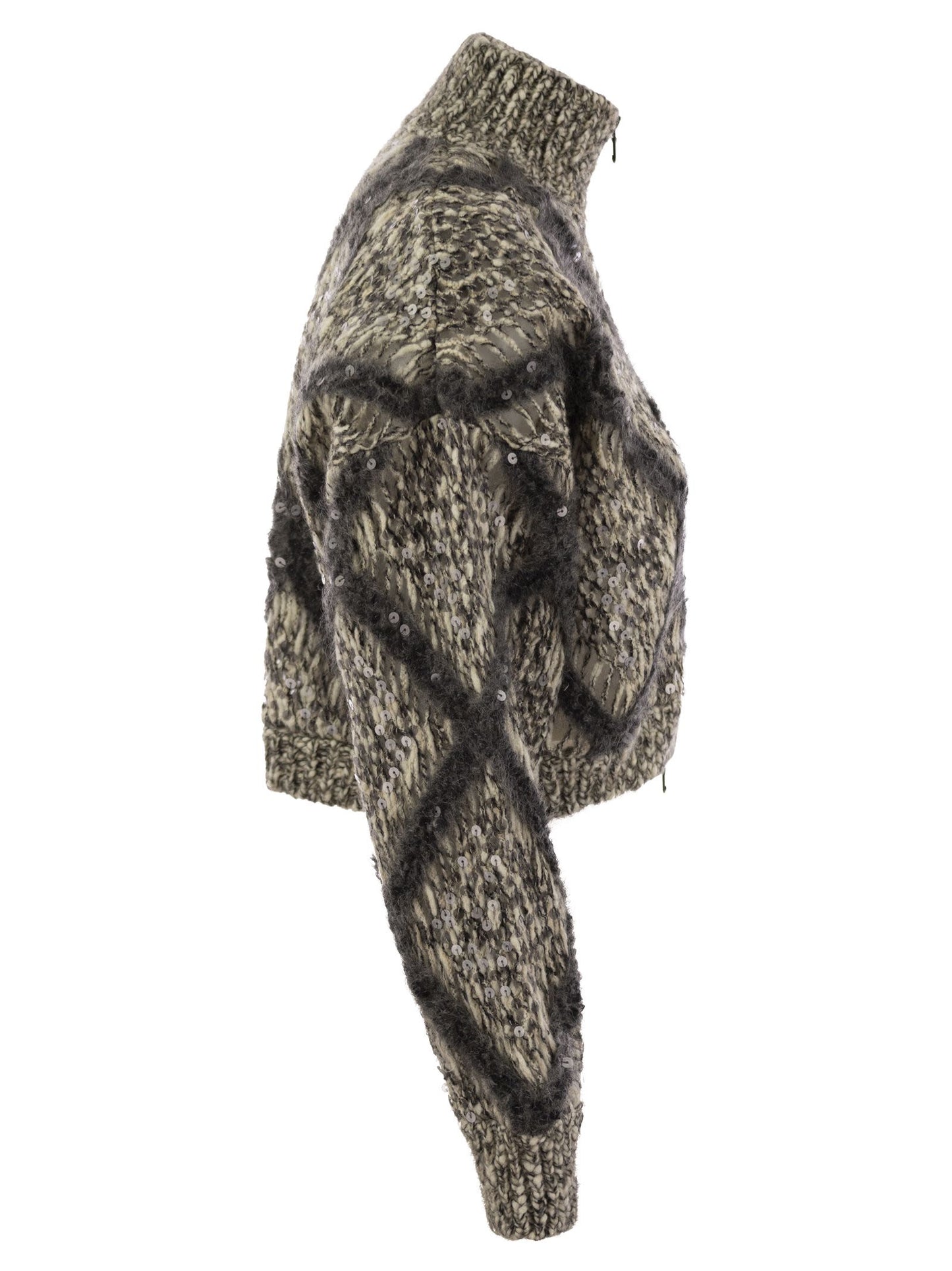 Brunello Cucinelli Women Knitted Wool-Blend Cardigan