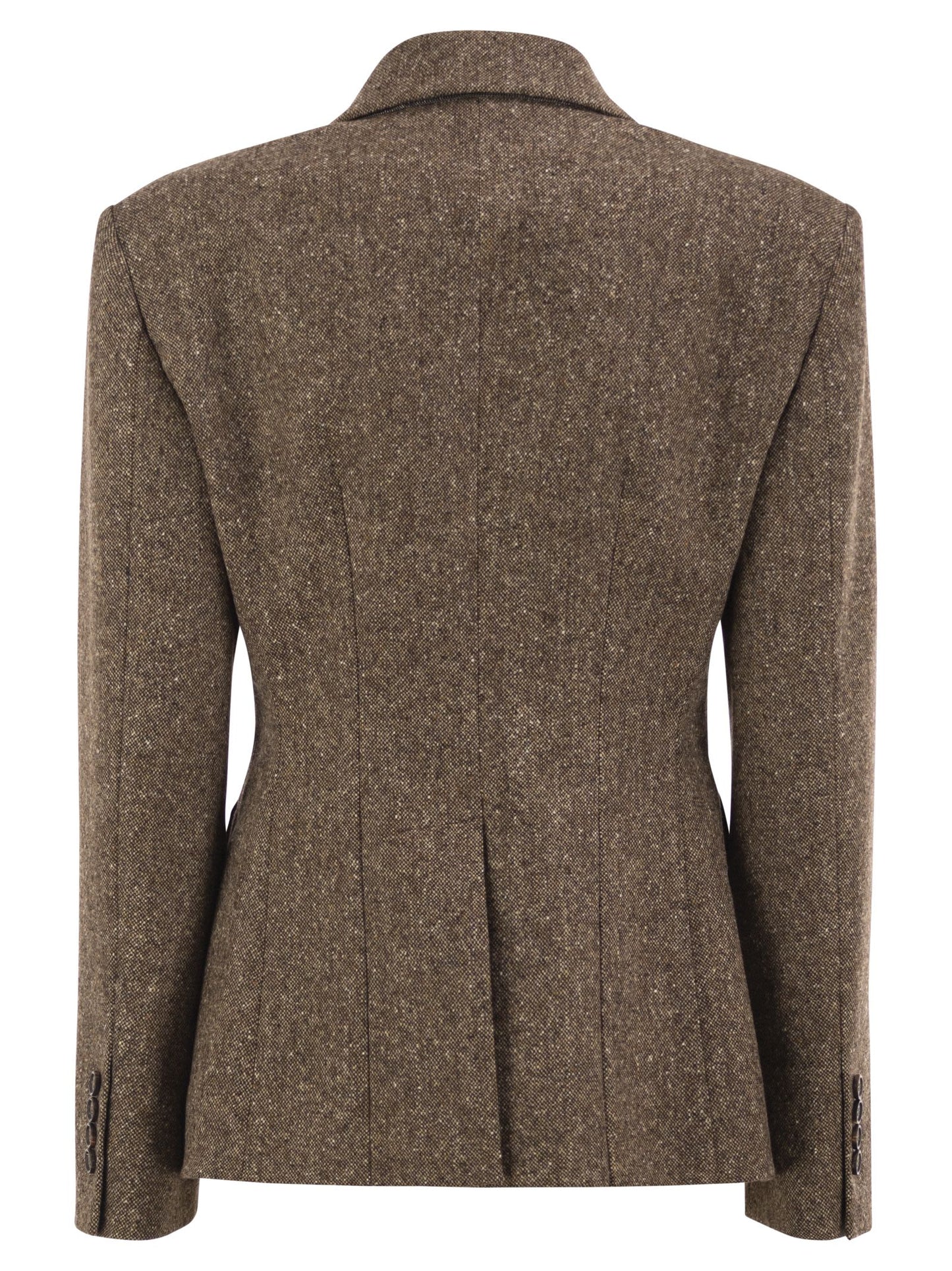 Brunello Cucinelli Women Double-Breasted Tailored Wool Blend Blazer BRUNELLO CUCINELLI
