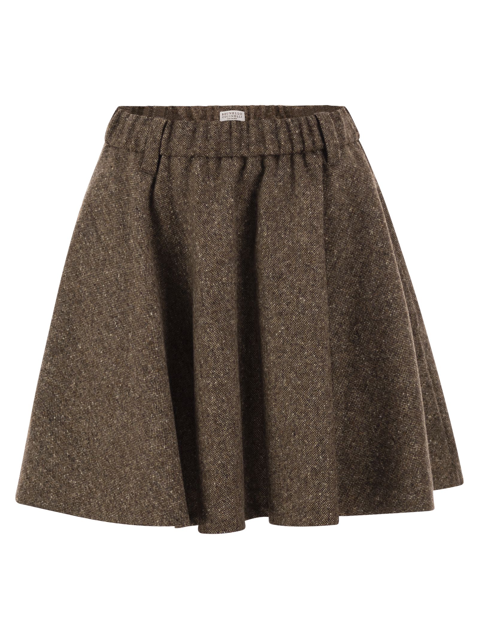 Brunello Cucinelli Women Flared Virgin Wool Blend Skirt BRUNELLO CUCINELLI