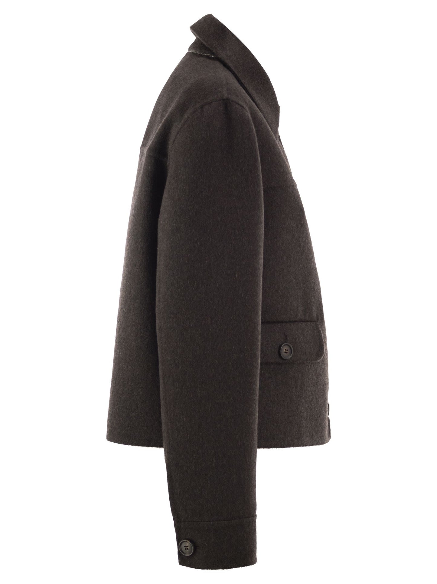 Brunello Cucinelli Women Cropped Cashmere Jacket With Monili Detail At The Back