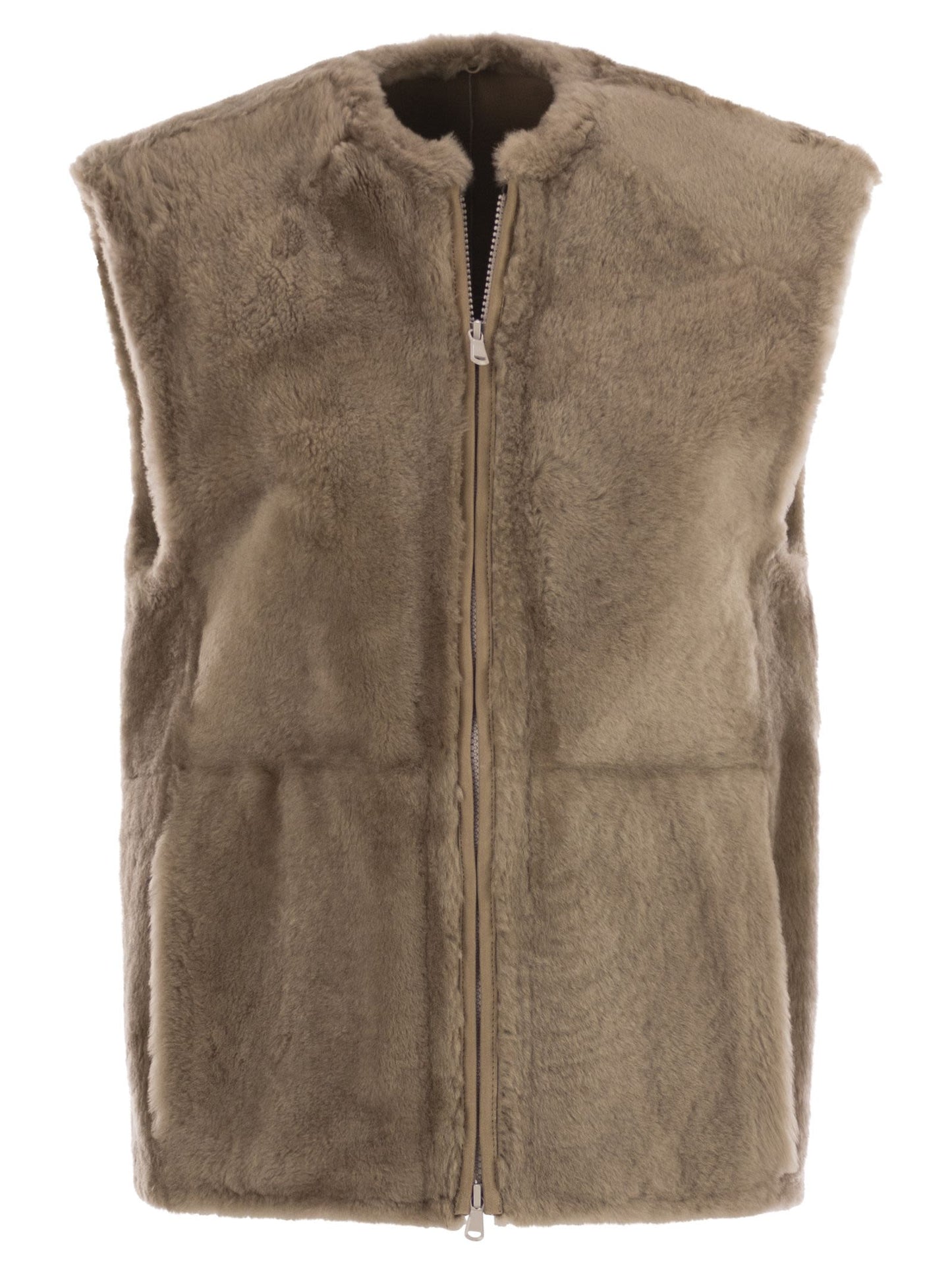 Brunello Cucinelli Women Cashmere Outerwear With Fur Collar BRUNELLO CUCINELLI