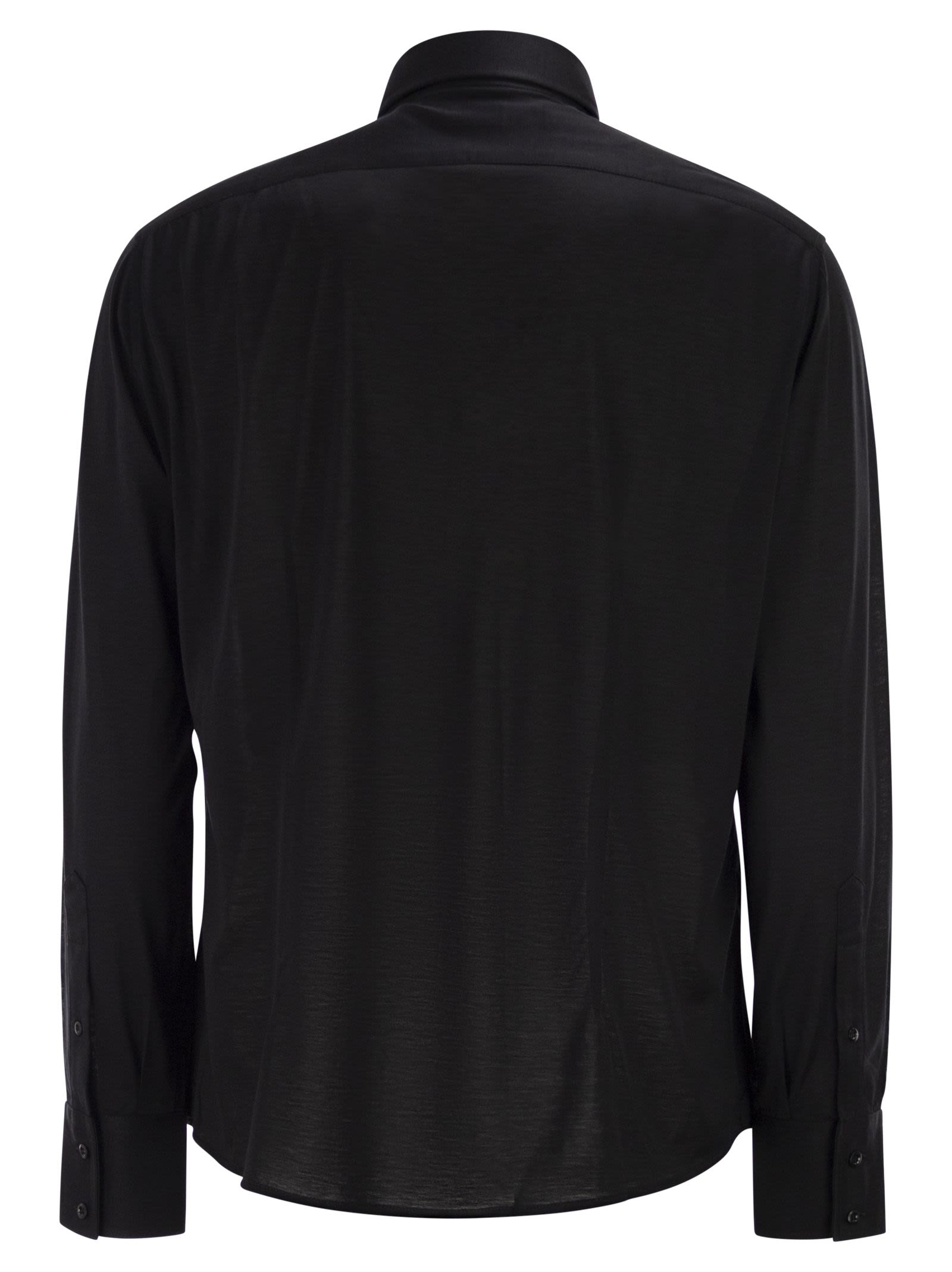 Brunello Cucinelli Men Silk And Cotton T-Shirt Shirt BRUNELLO CUCINELLI