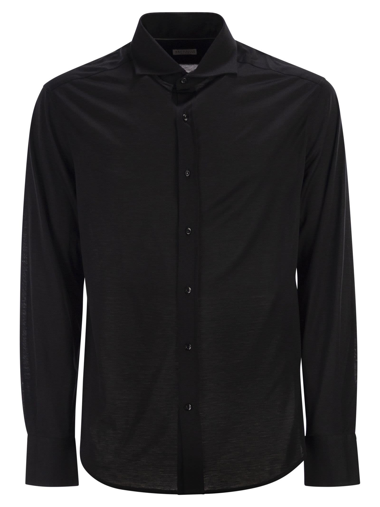 Brunello Cucinelli Men Silk And Cotton T-Shirt Shirt BRUNELLO CUCINELLI