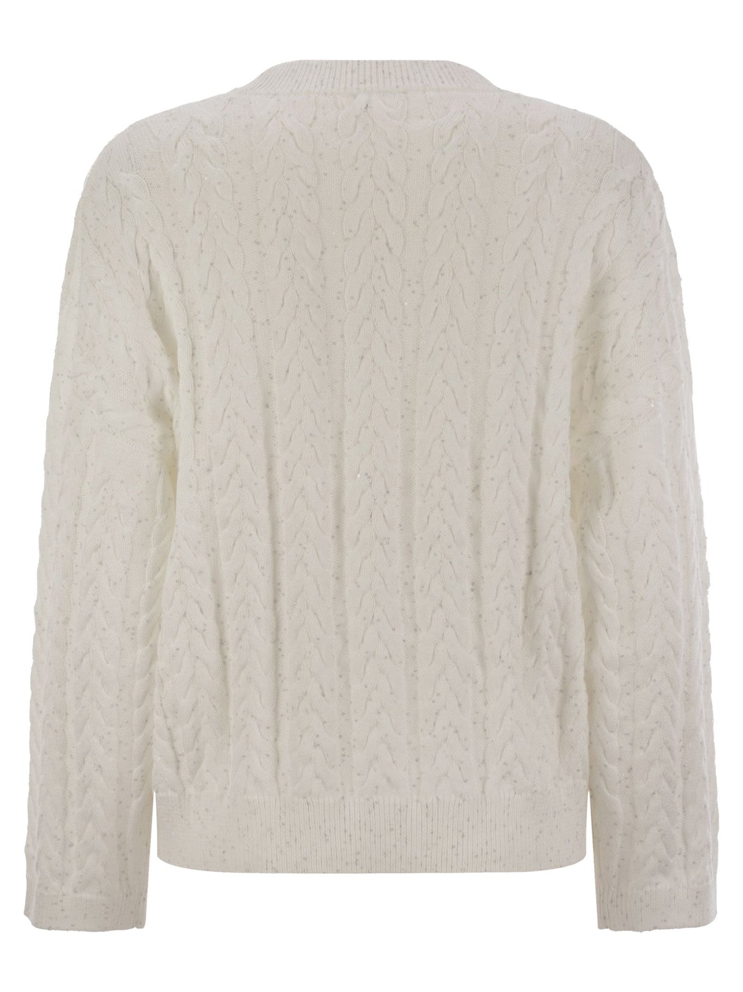 Brunello Cucinelli Women Dazzling Double Cable Cotton Jersey BRUNELLO CUCINELLI