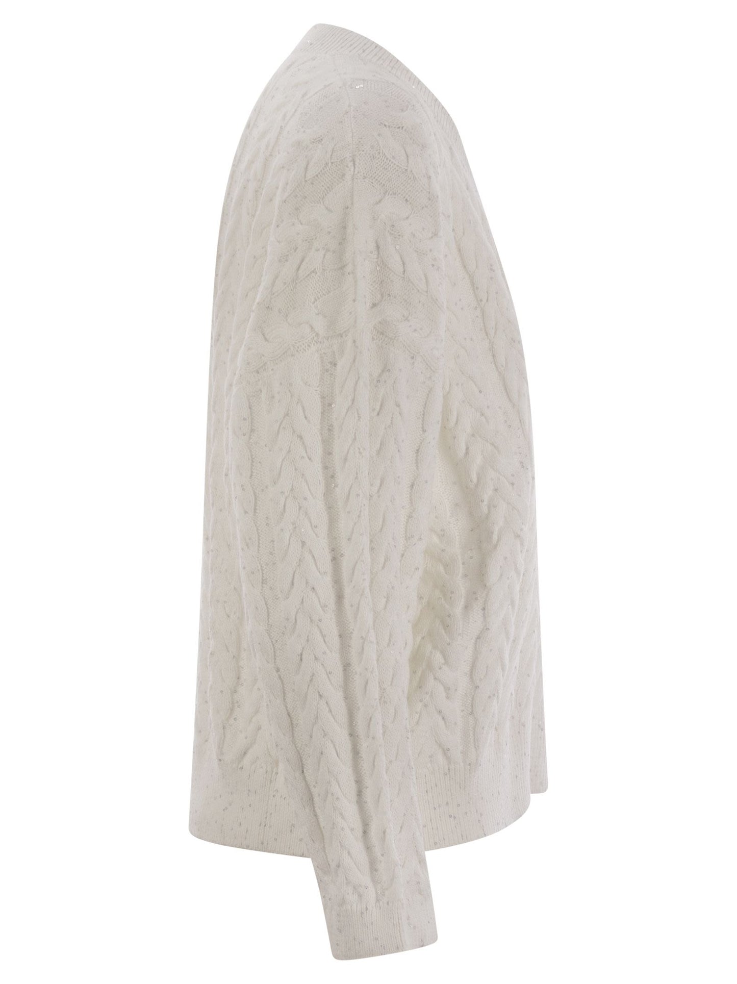 Brunello Cucinelli Women Dazzling Double Cable Cotton Jersey BRUNELLO CUCINELLI