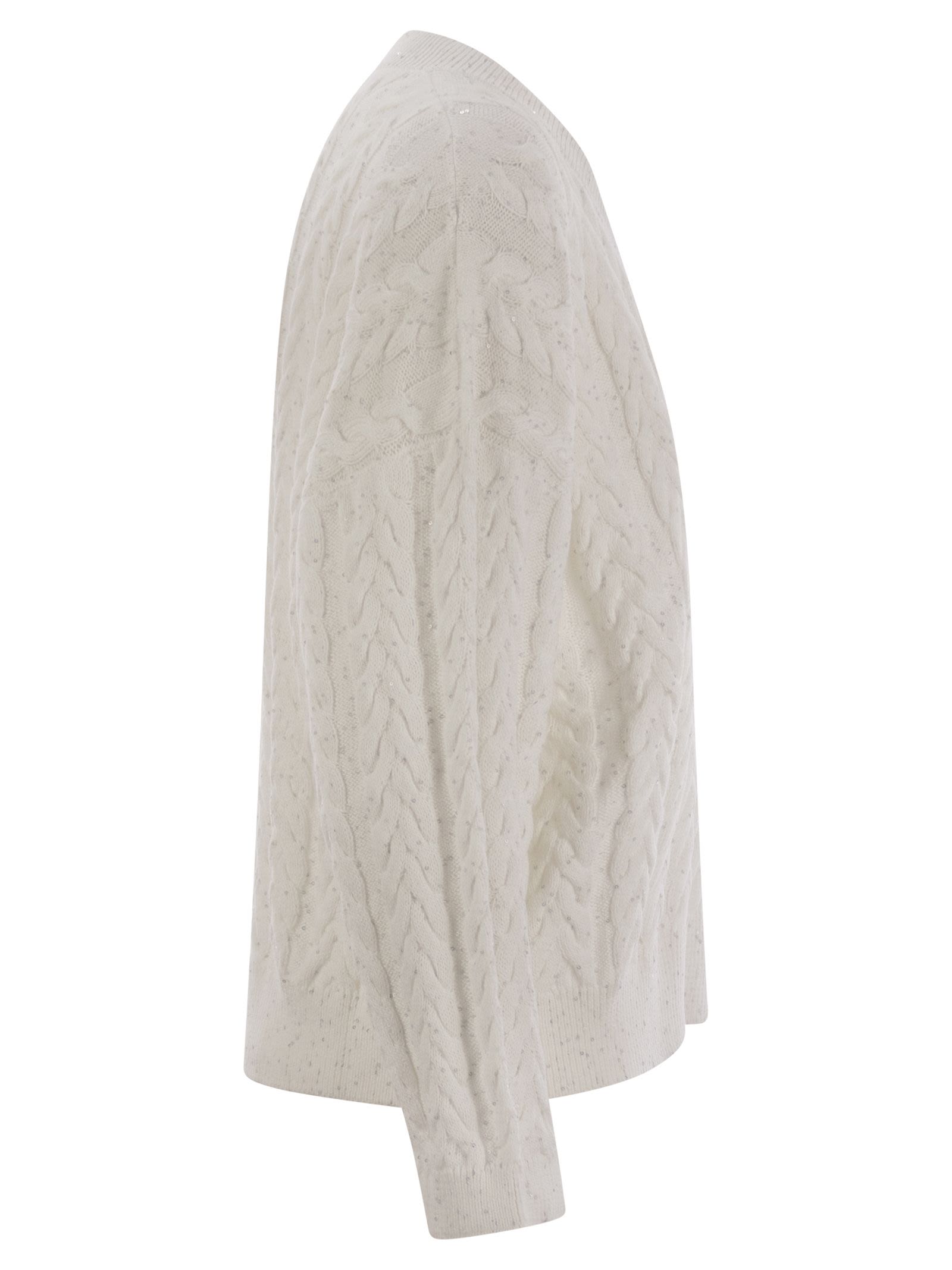 Brunello Cucinelli Women Dazzling Double Cable Cotton Jersey BRUNELLO CUCINELLI