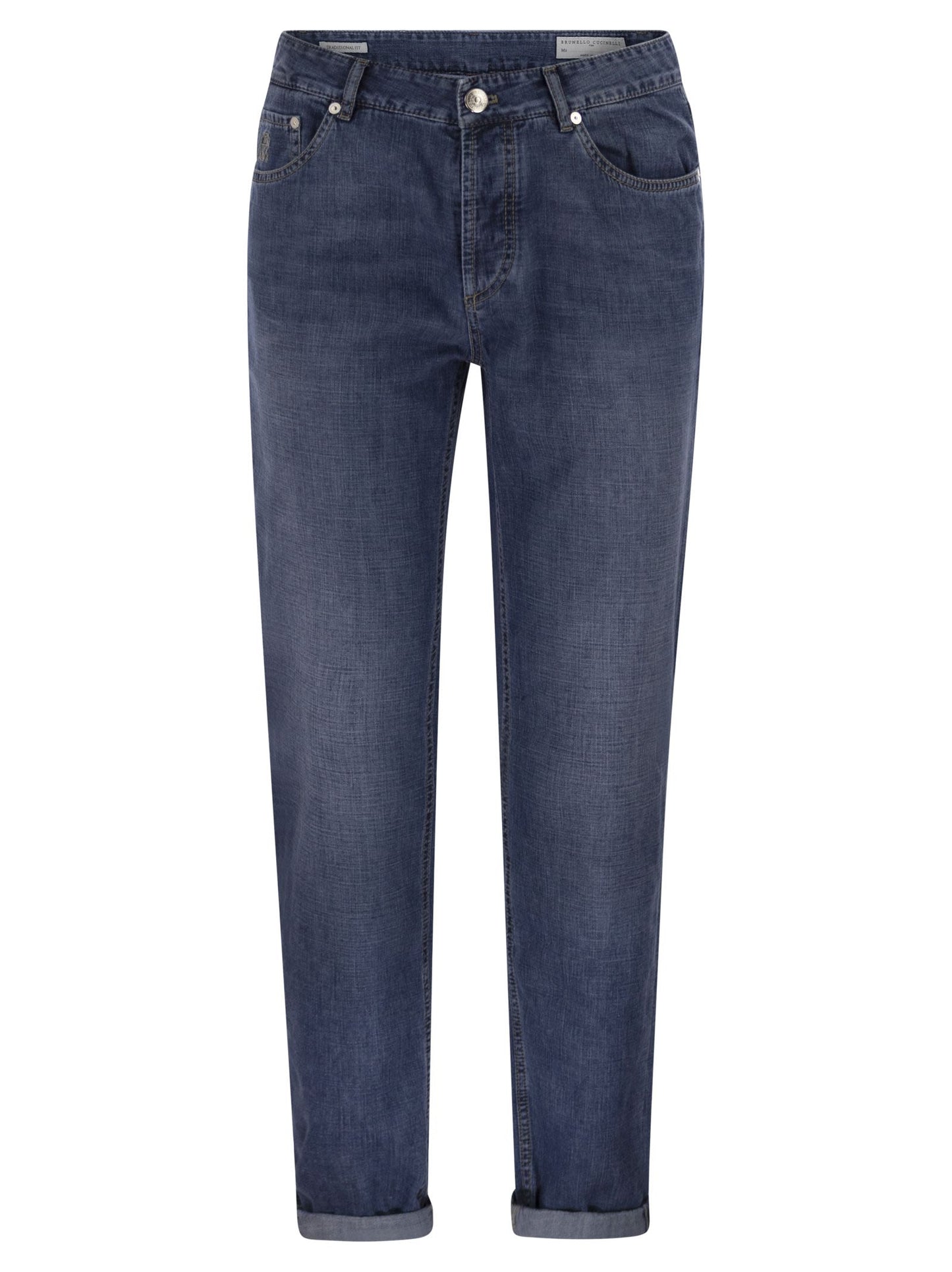 Brunello Cucinelli Men Traditional Fit Five-Pocket Trousers In Denim BRUNELLO CUCINELLI